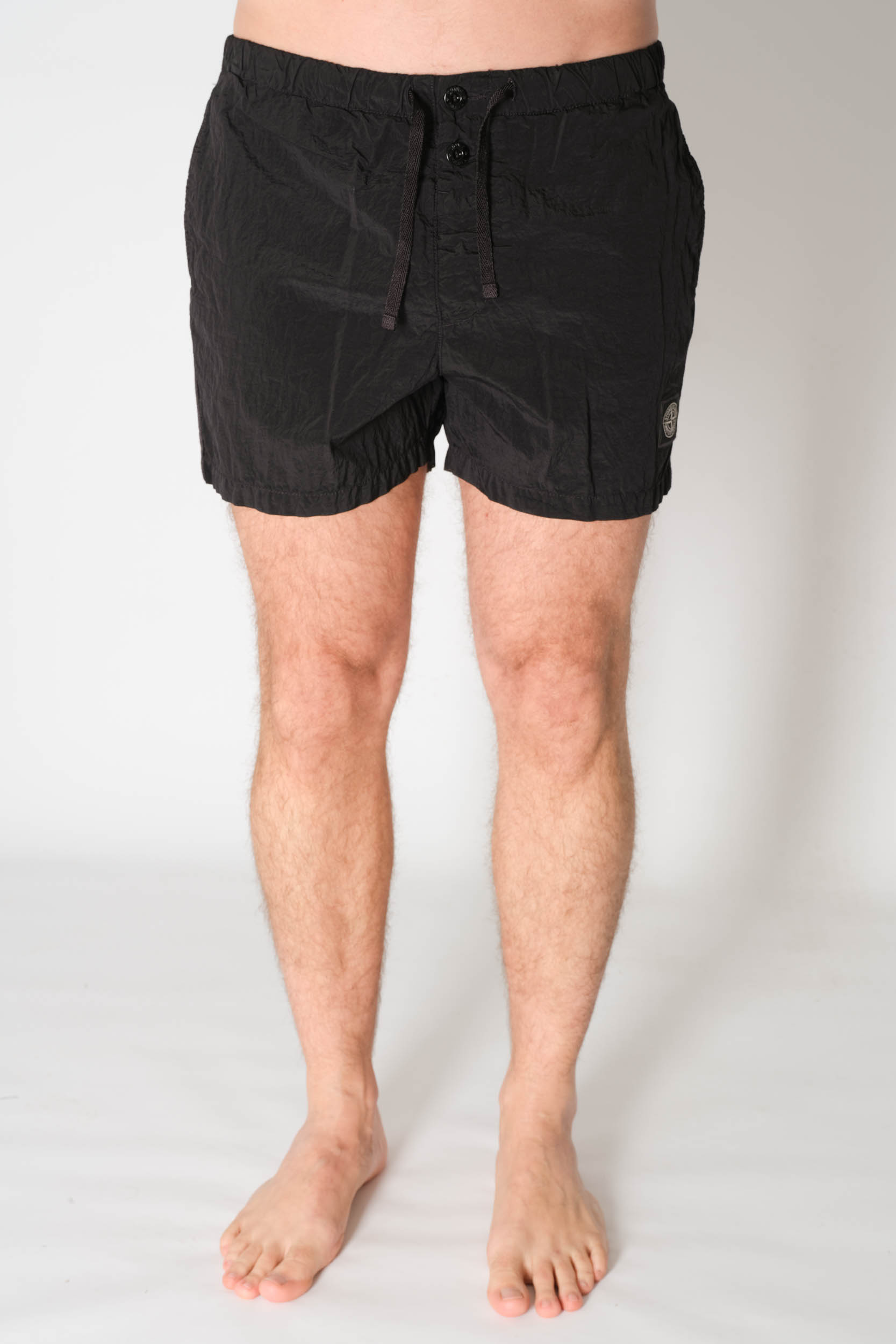 MAILLOT STONE ISLAND NYLON NOIR 8015B0643-A0029