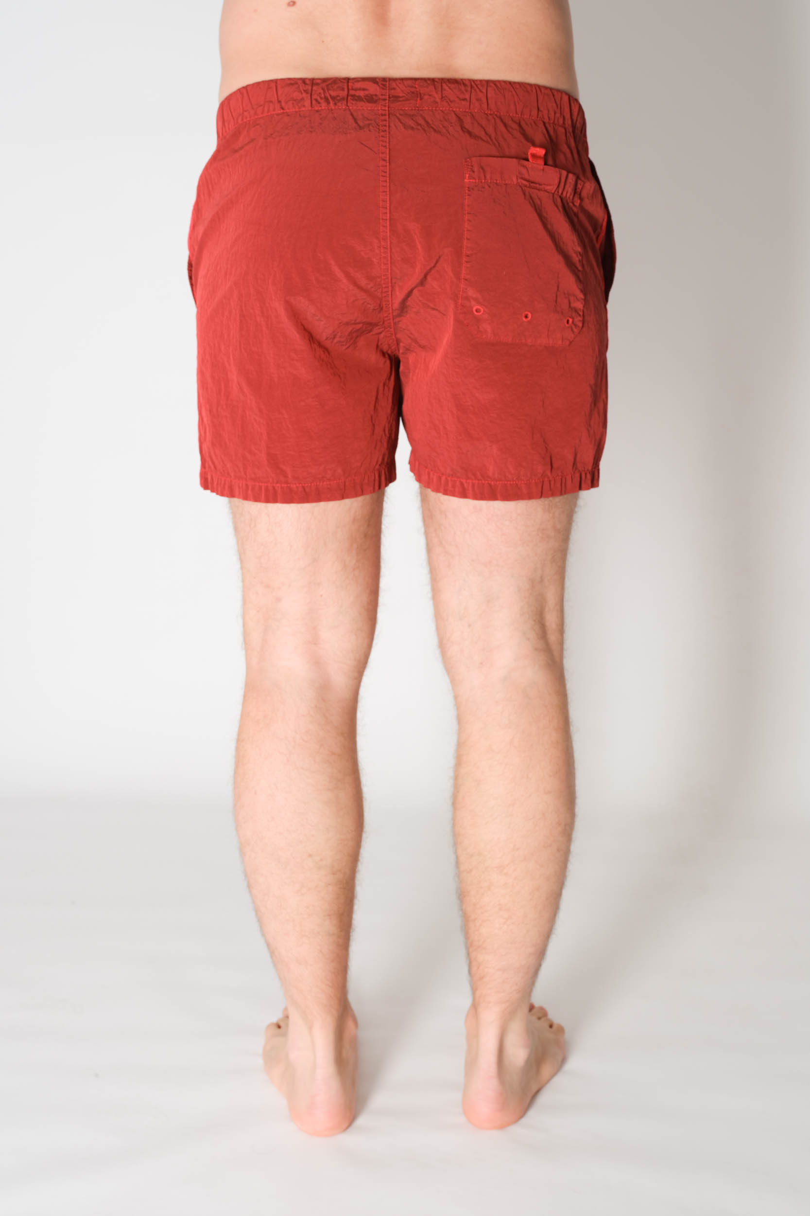 MAILLOT STONE ISLAND NYLON ROUGE 8015B0643-V0010