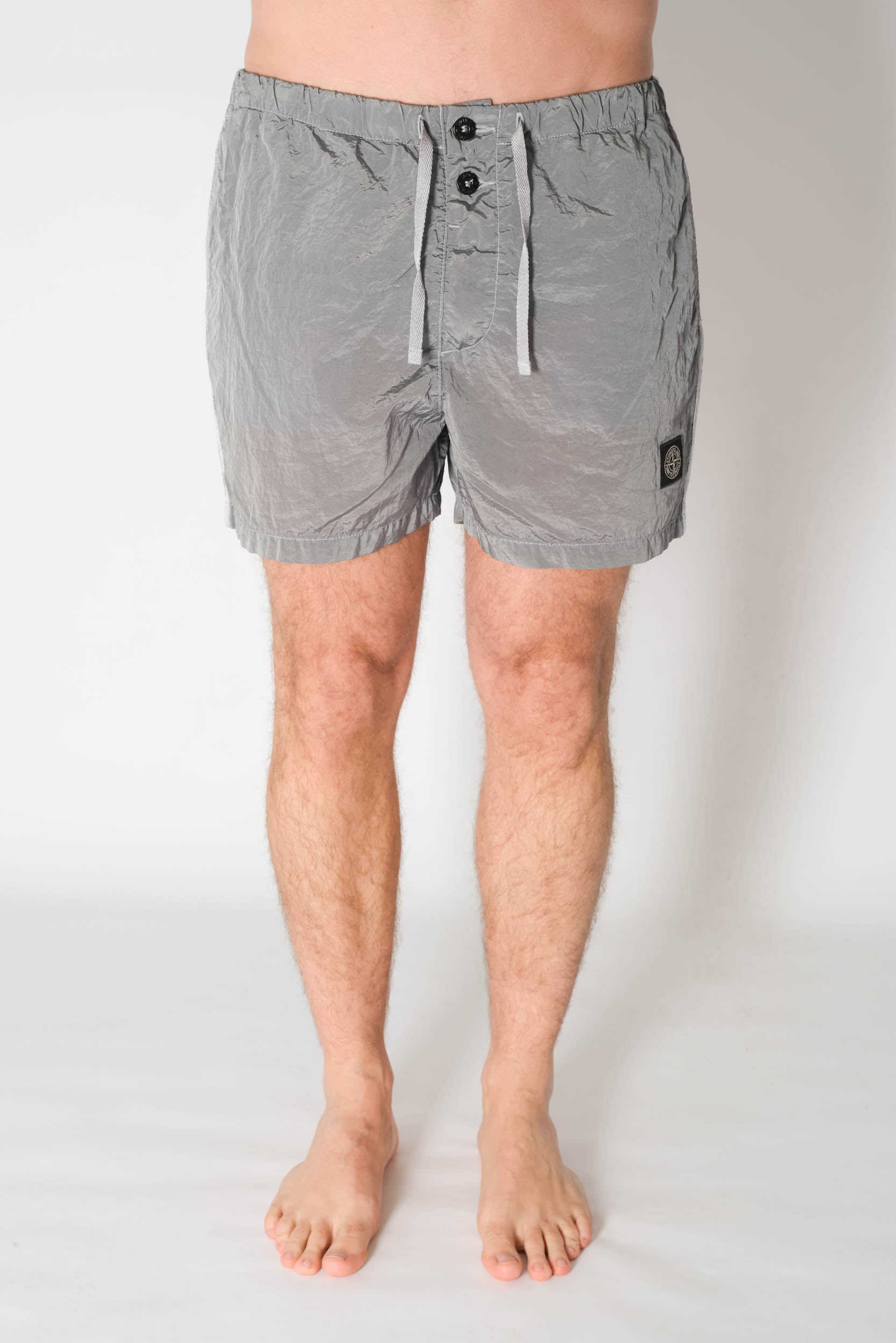 MAILLOT STONE ISLAND NYLON GRIS 8015B0643-V0041