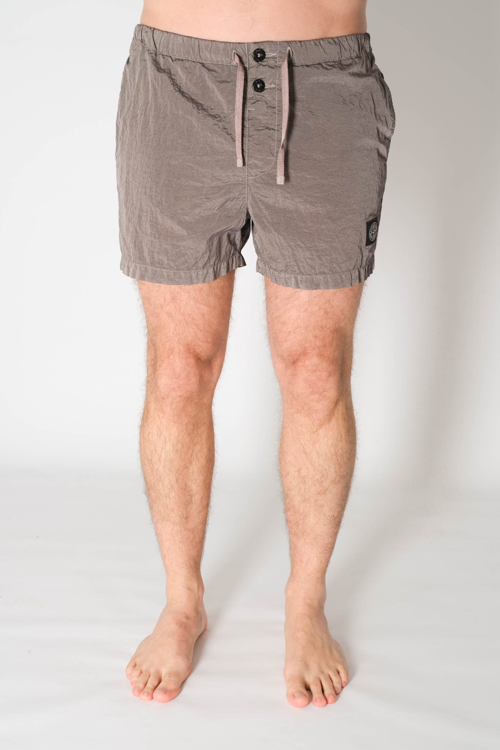 MAILLOT STONE ISLAND NYLON VIEUX ROSE 8015B0643-V0092