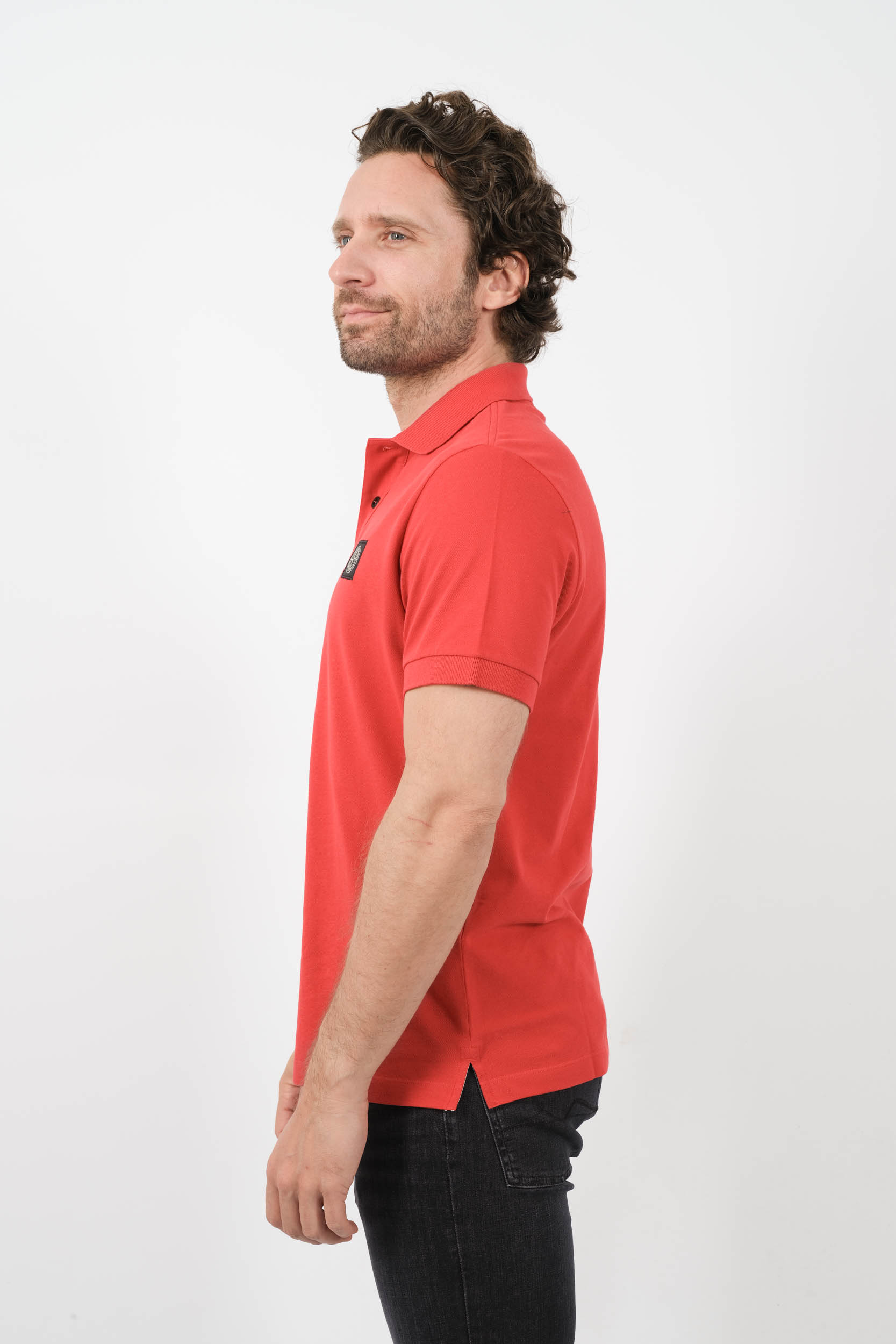 POLO STONE ISLAND ROUGE 80152SC17-V0010