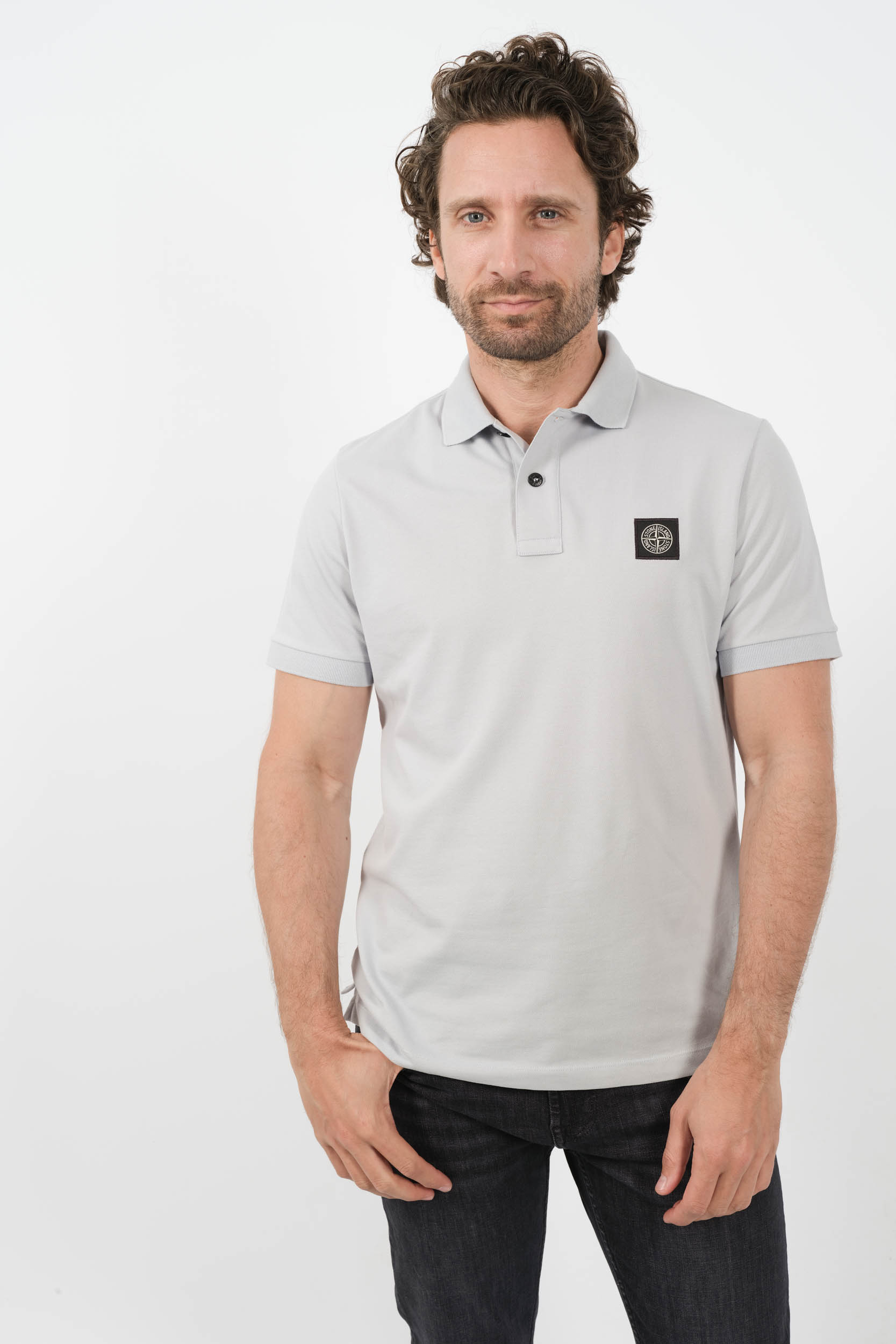 POLO STONE ISLAND BLEU CIEL 80152SC17-V0041