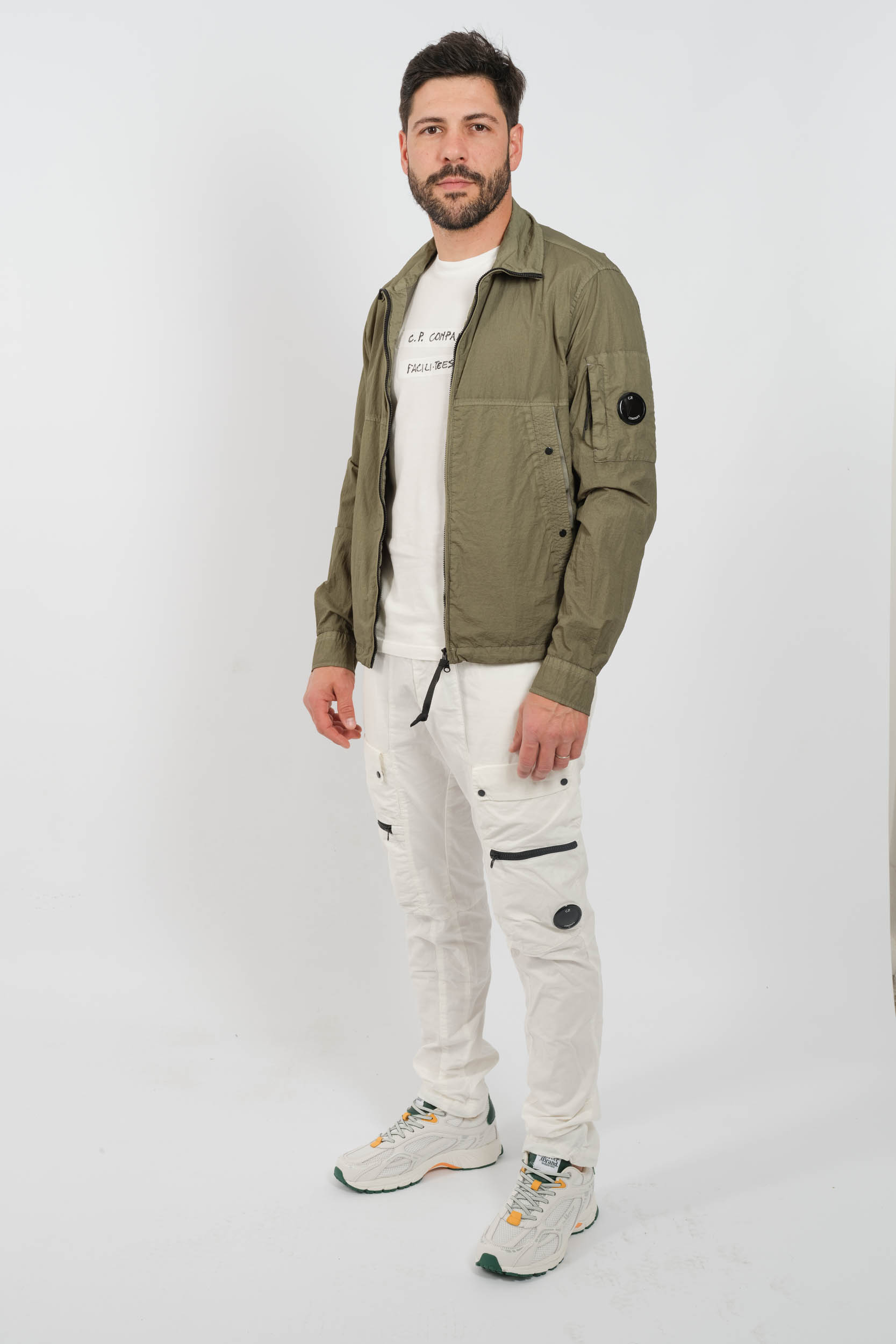 SURCHEMISE C.P COMPANY NYLON VERT S110A-627