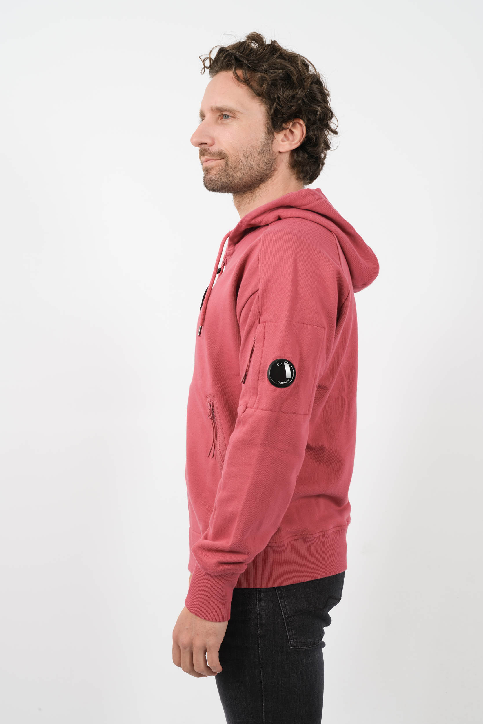 SWEAT C.P COMPANY CAPUCHE ZIPPE HUBLOT ROSE S400A-577