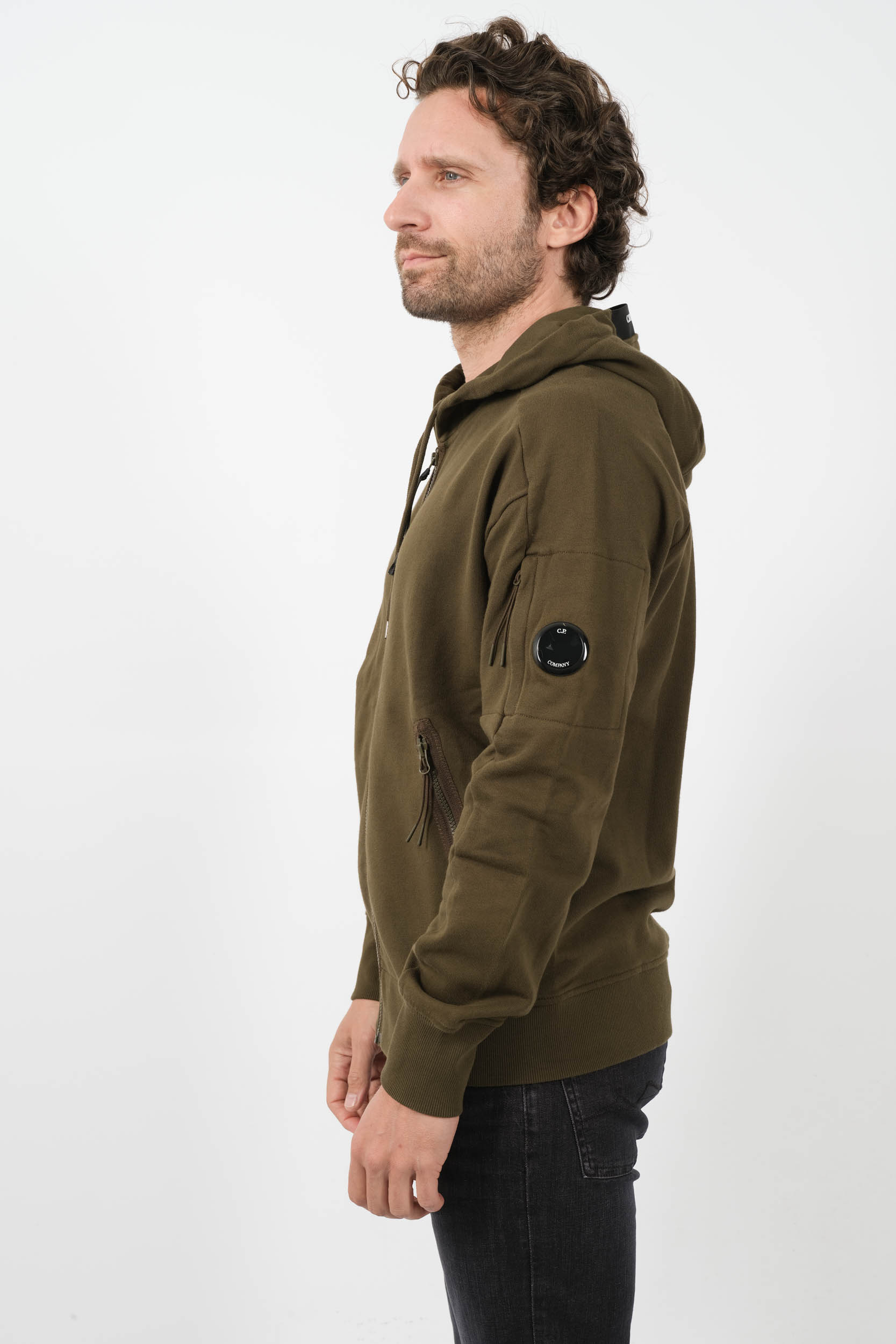 SWEAT C.P COMPANY CAPUCHE HUBLOT KAKI S400A-683