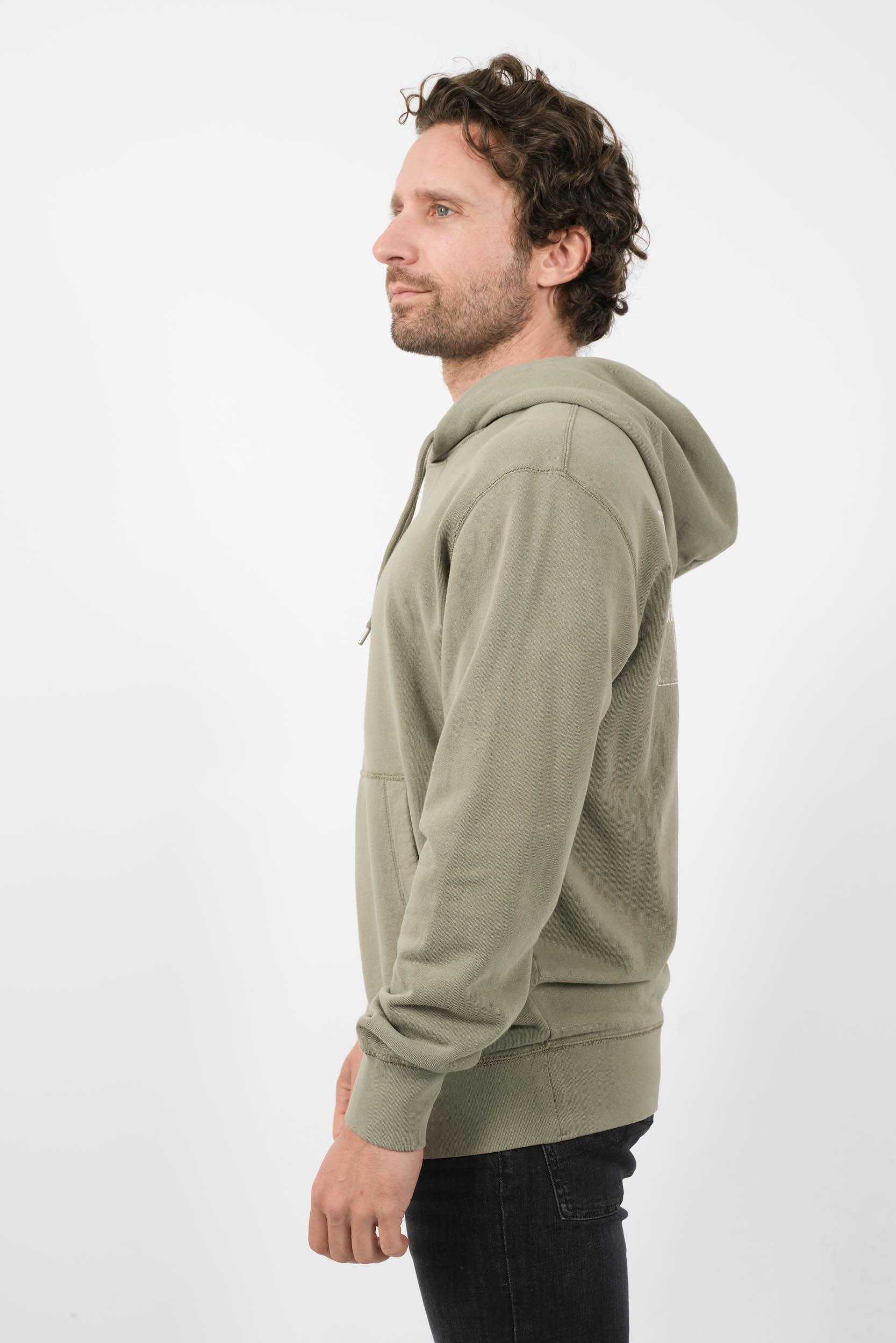 SWEAT C.P COMPANY CAPUCHE IMPRIME VERT S305A-627