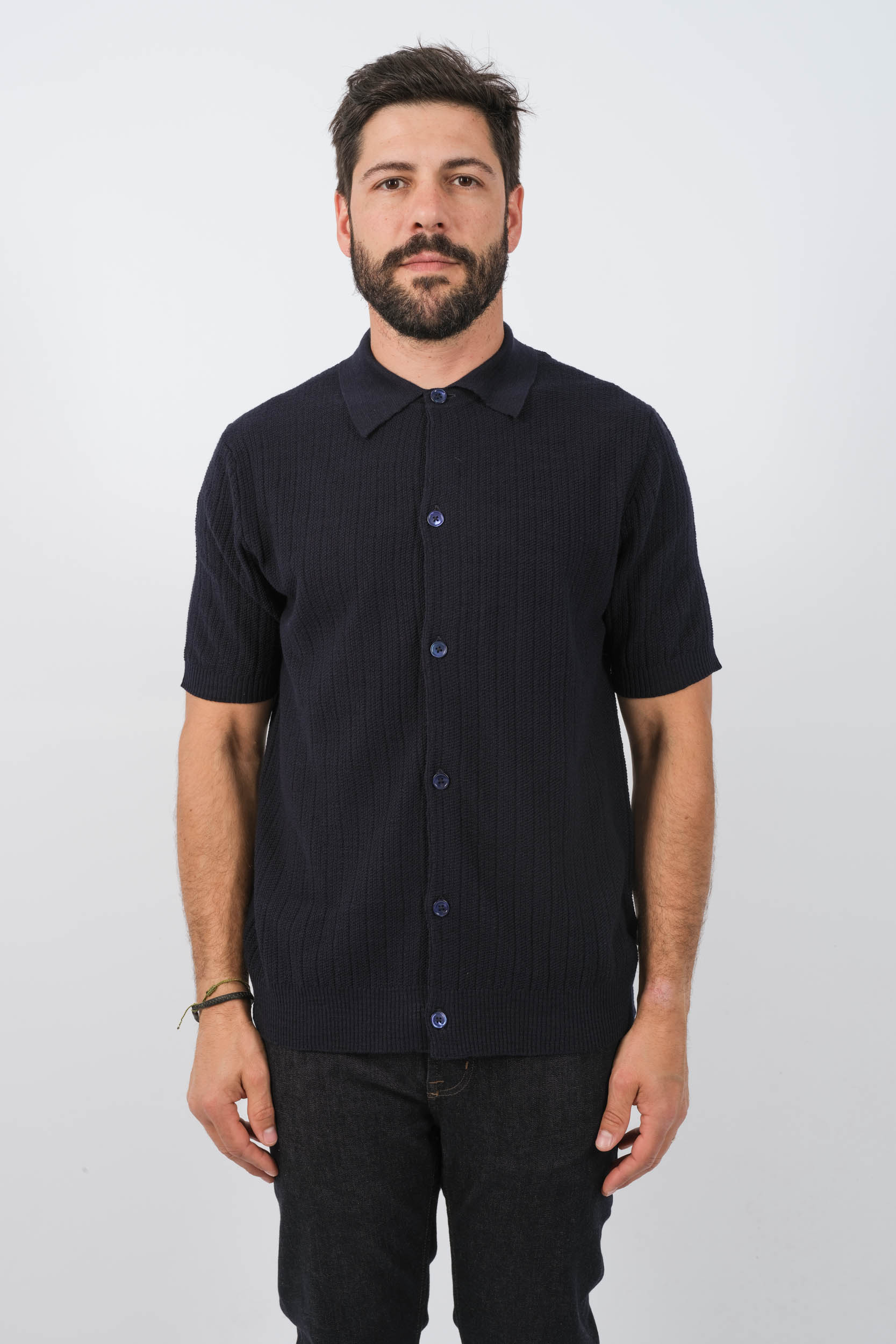 CHEMISE NN07 MANCHES COURTES MARINE NOLAN-200