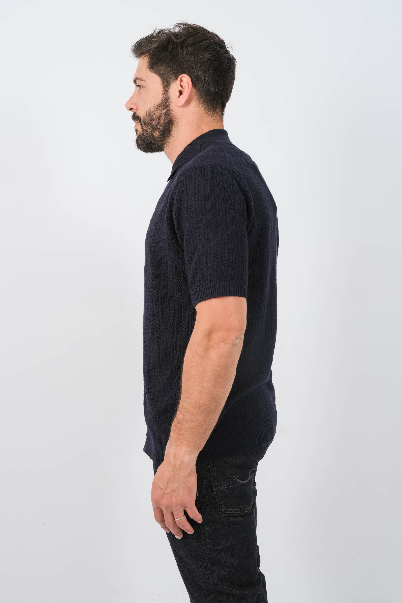 CHEMISE NN07 MANCHES COURTES MARINE NOLAN-200