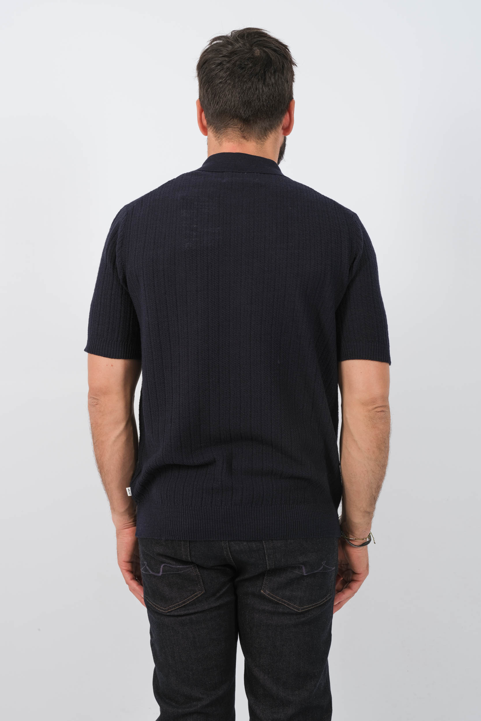 CHEMISE NN07 MANCHES COURTES MARINE NOLAN-200