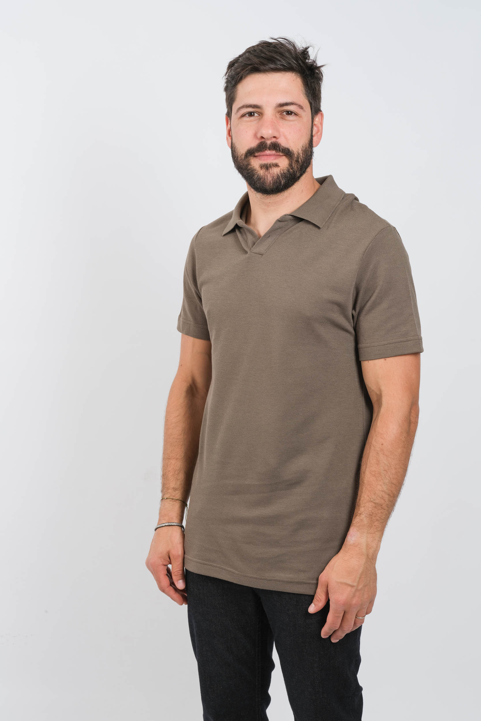 POLO NN07 MANCHES COURTES KAKI PAUL3462-343