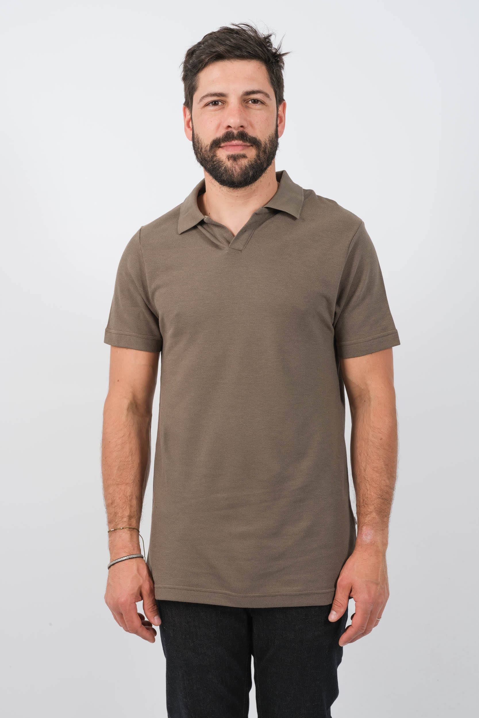 POLO NN07 MANCHES COURTES KAKI PAUL3462-343