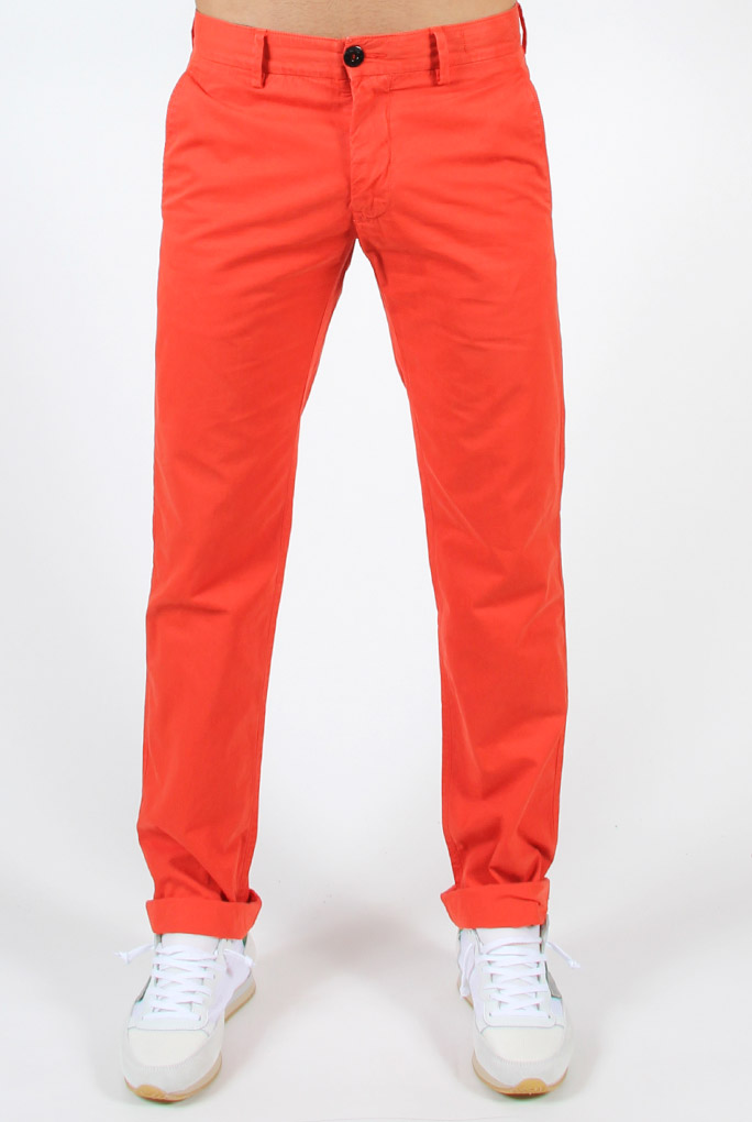 PANTALON CHINO SLIM STONE ISLAND ORANGE 62153AZWN-V0137