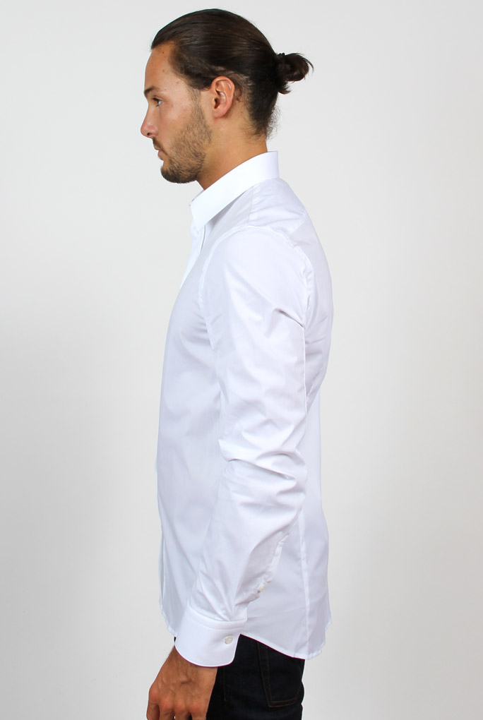 CHEMISE STRETCH FILIPPA K M. PAUL BLANCHE 2-11-14622 WHITE
