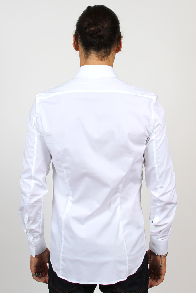 CHEMISE STRETCH FILIPPA K M. PAUL BLANCHE 2-11-14622 WHITE