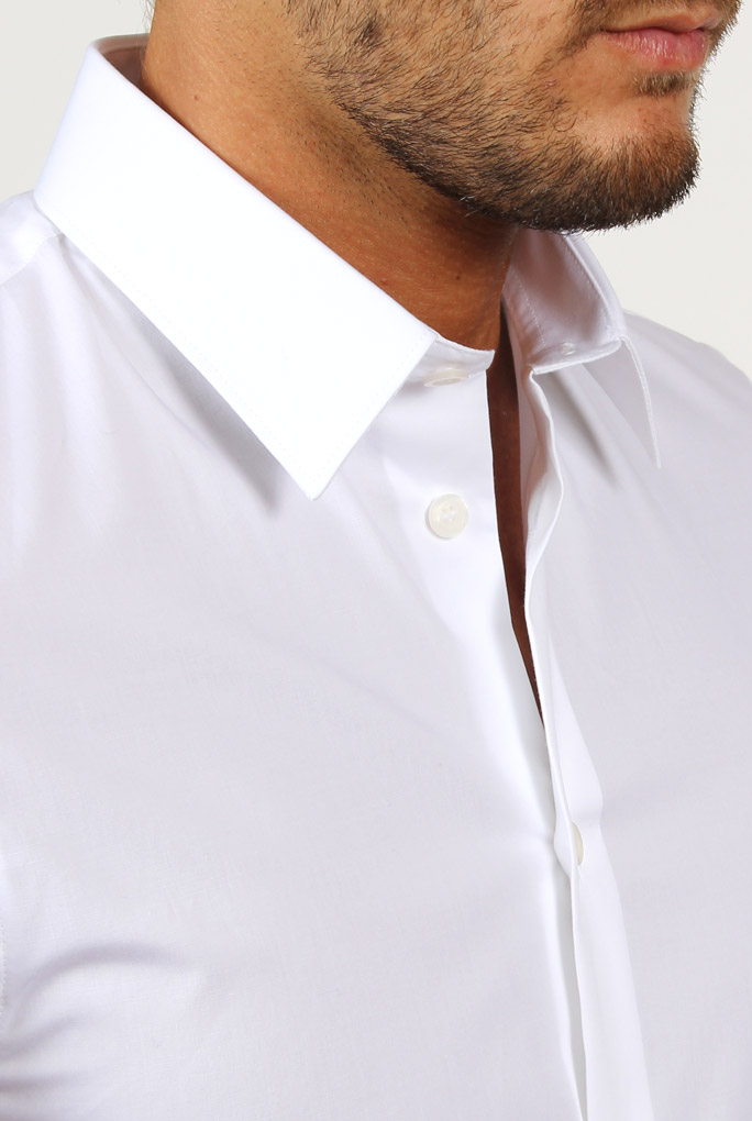 CHEMISE STRETCH FILIPPA K M. PAUL BLANCHE 2-11-14622 WHITE