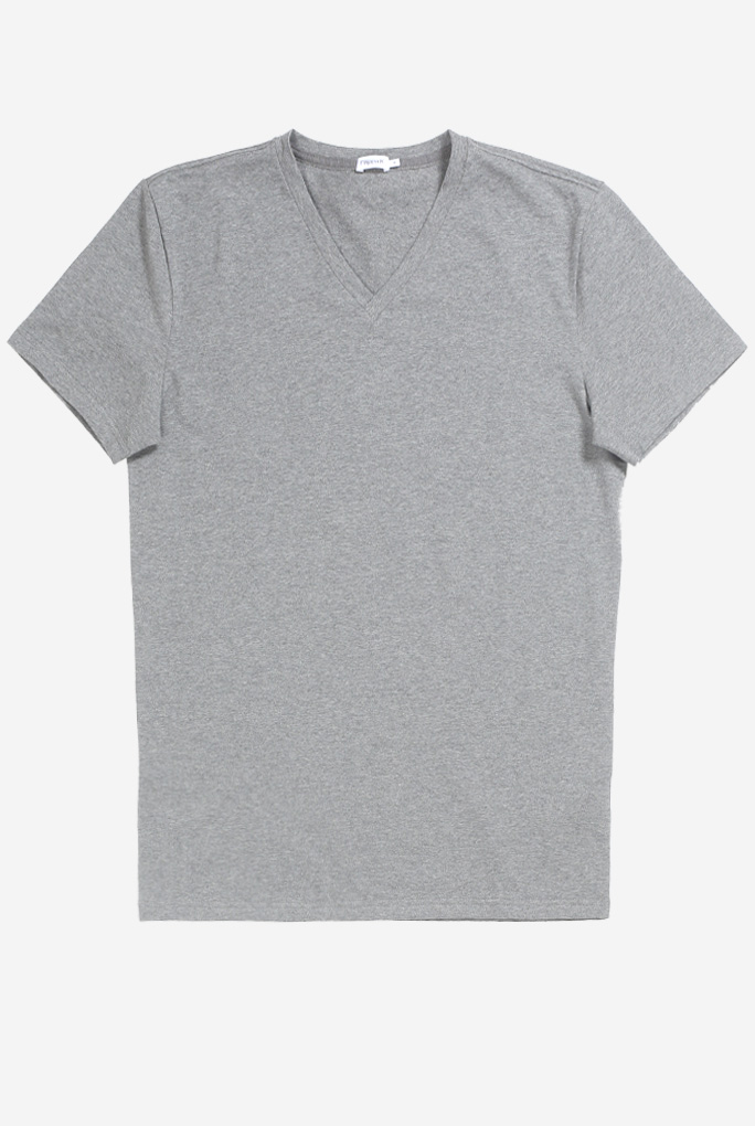 T-SHIRT COL V GRIS FILIPPA K 17216-GREY