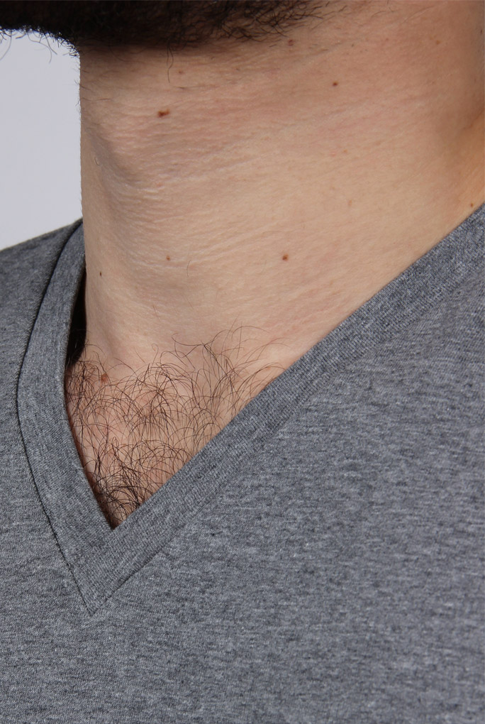 T-SHIRT COL V GRIS FILIPPA K 17216-GREY