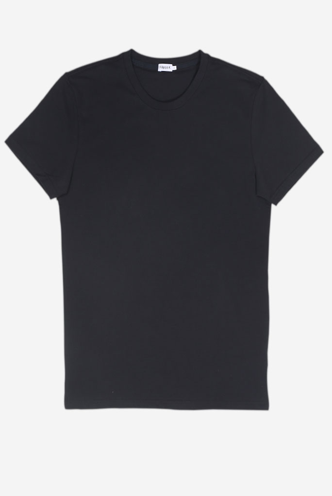 T-SHIRT FILIPPA K COL ROND MARINE M. SOFT LYCRA 10704-2830