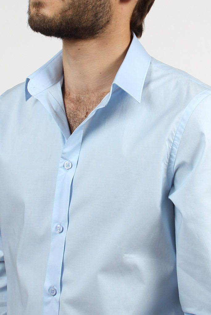 CHEMISE FILIPPA K BLEU CIEL MAN PAUL STRETCH SHIRT LIGHT BLUE 22844-1094