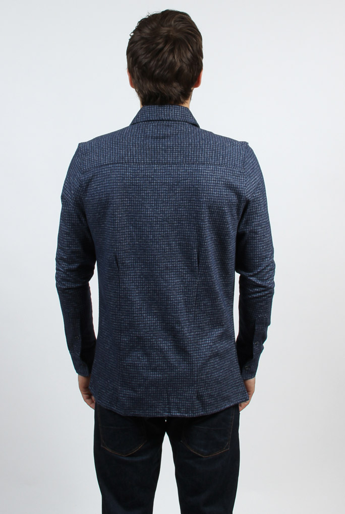 CHEMISE LES GAR&Atilde;&Dagger;ONS FACILES MARINE MATS DENIM 047 443