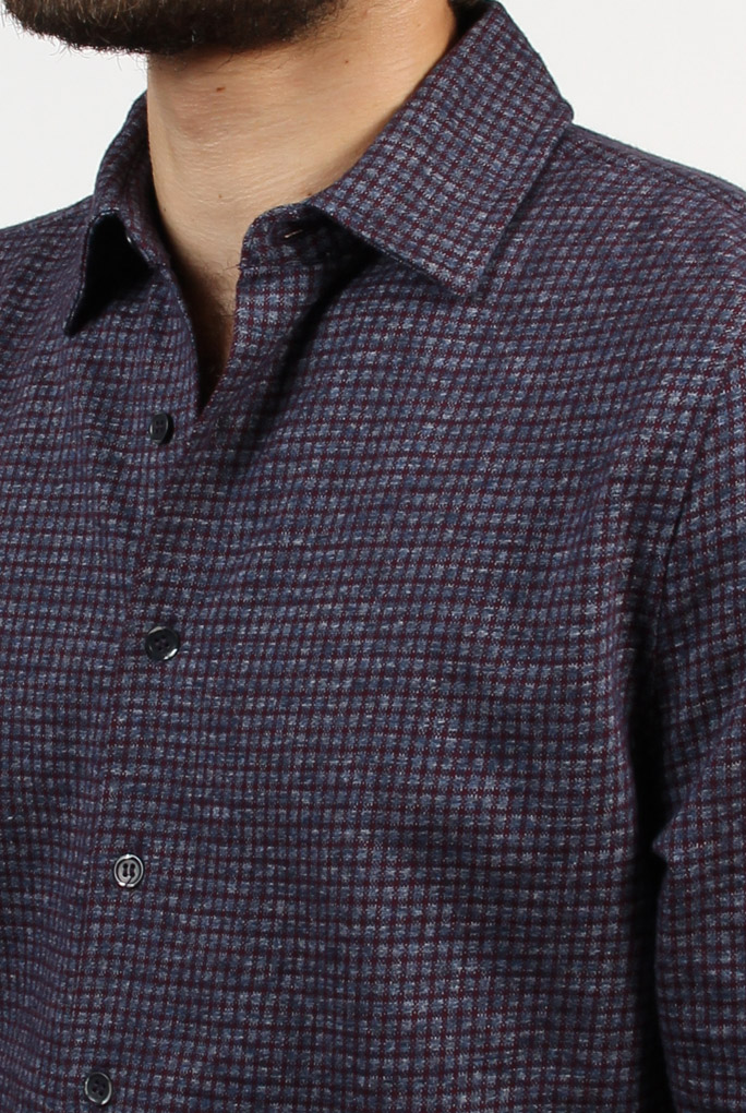 CHEMISE LES GAR&Atilde;&Dagger;ONS FACILES BORDEAUX MATS RED 047 443