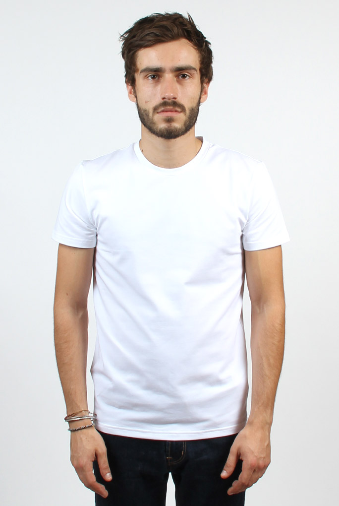 T SHIRT COL ROND FILIPPA K BLANC MAN SOFT LYCRA TEE WHITE 10704 1009