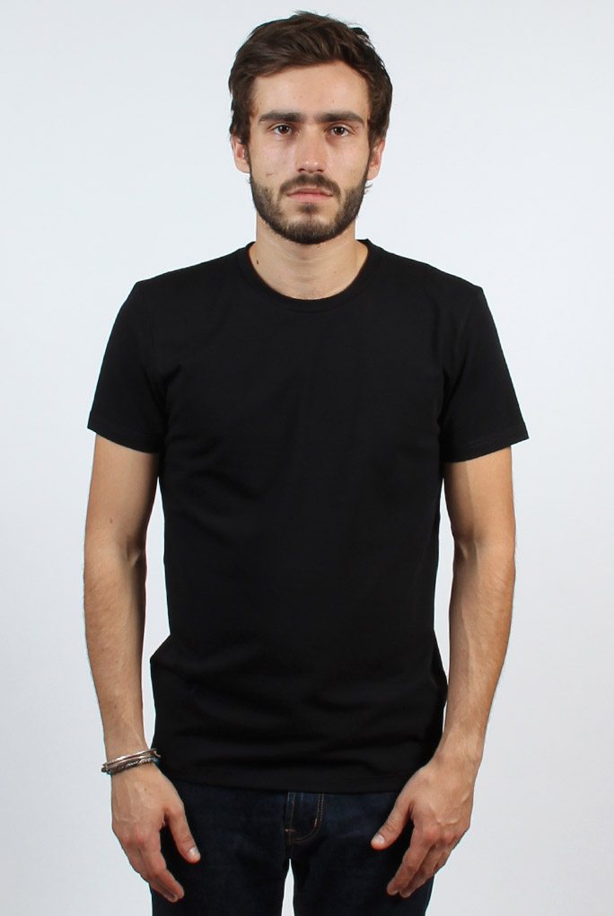 T SHIRT COL ROND FILIPPA K NOIR MAN SOFT LYCRA TEE BLACK 10704-1433