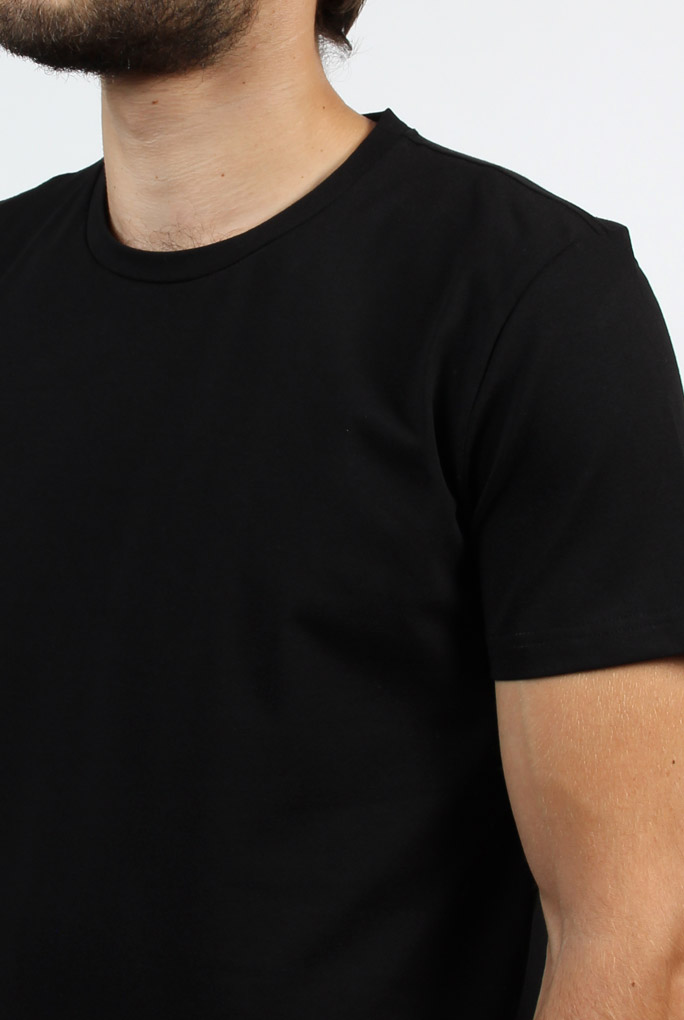 T SHIRT COL ROND FILIPPA K NOIR MAN SOFT LYCRA TEE BLACK 10704-1433