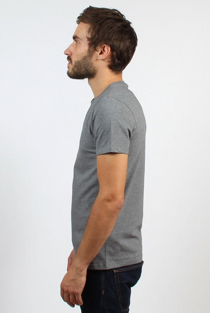 T SHIRT COL ROND FILIPPA K GRIS MAN SOFT LYCRA TEE GREY MELANGE 10704-1448