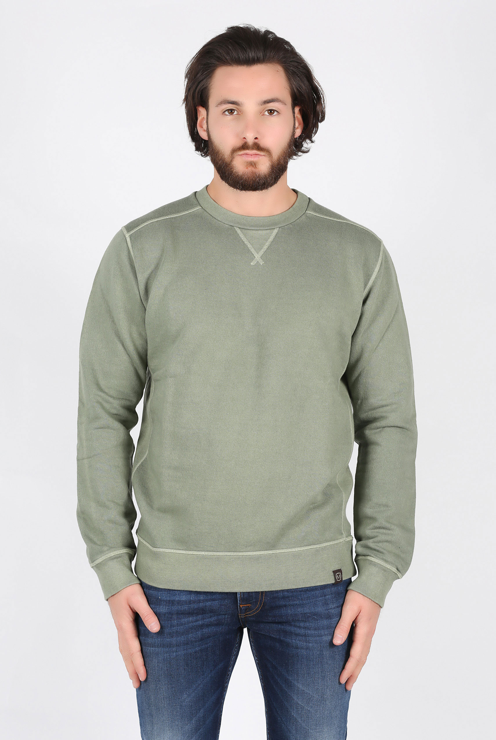 SWEAT NEMEN VERT OLIVIER COOT ROUND-SAGE