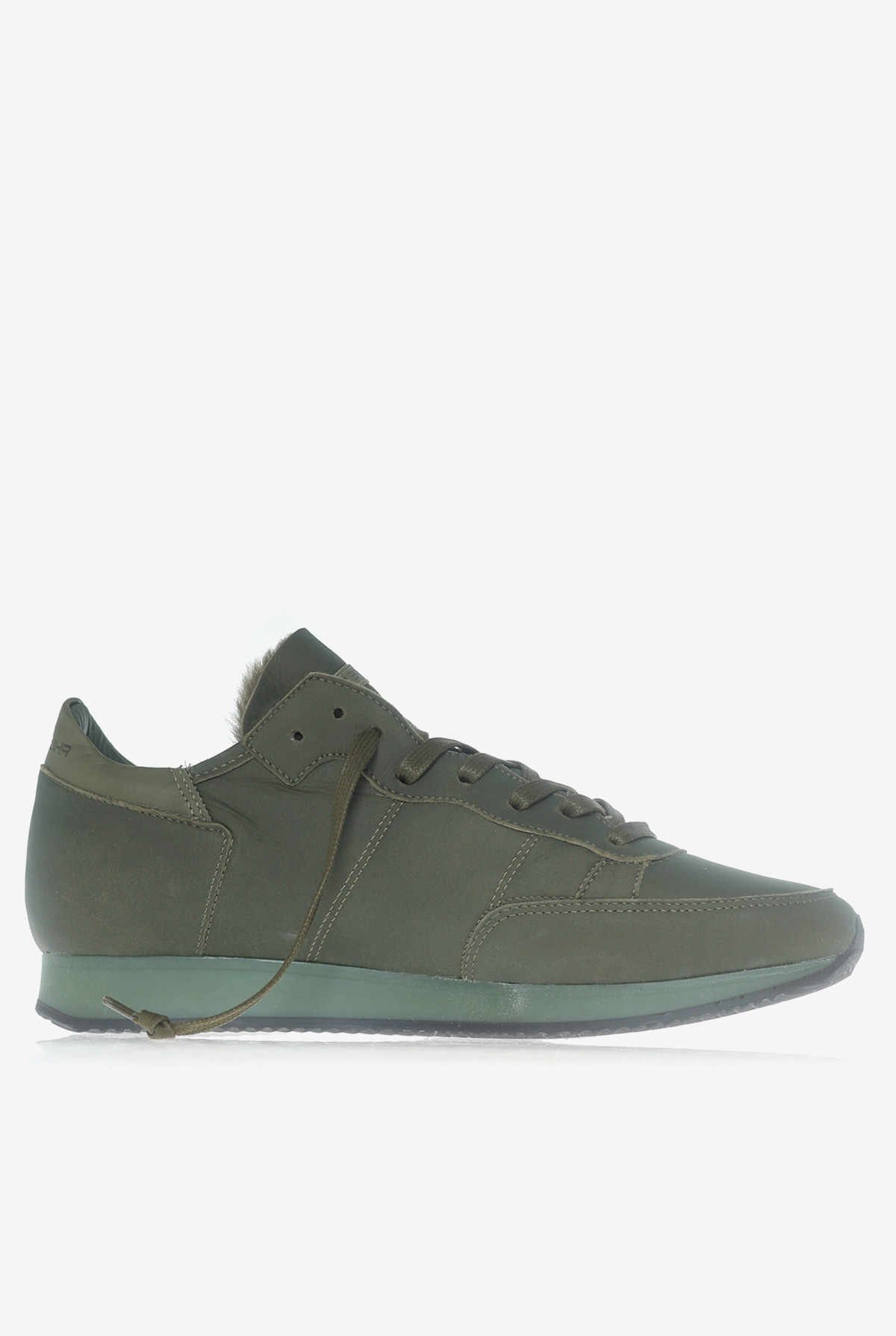 BASKETS PHILIPPE MODEL TROPEZ LOW UOMO MOUTON VERT TRLU-AM17