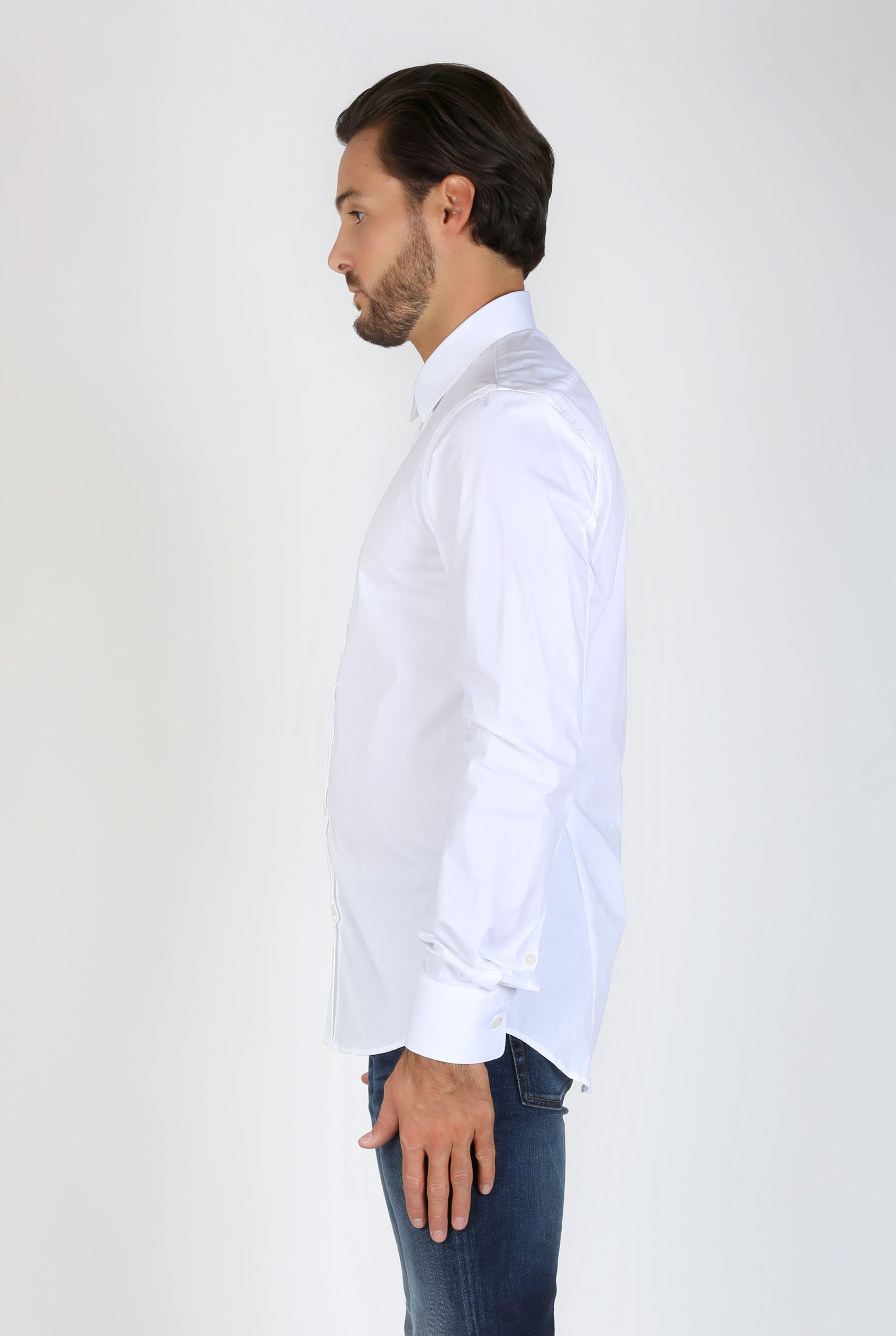 CHEMISE FILIPPA K BLANCHE MAN PAUL STRETCH SHIRT WHITE 22844-1009