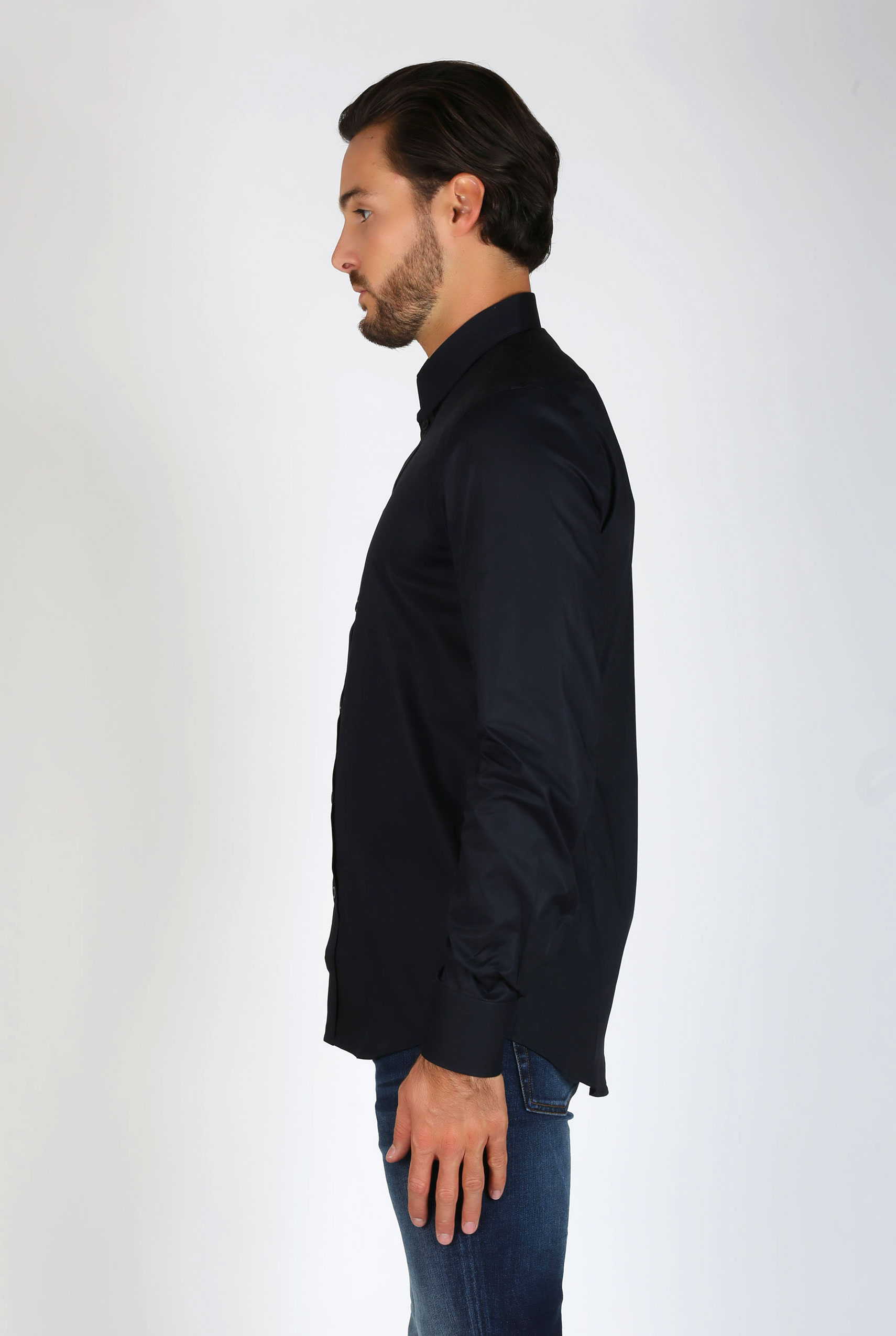 CHEMISE FILIPPA K MARINE MAN PAUL STRETCH SHIRT NAVY 22844-2830