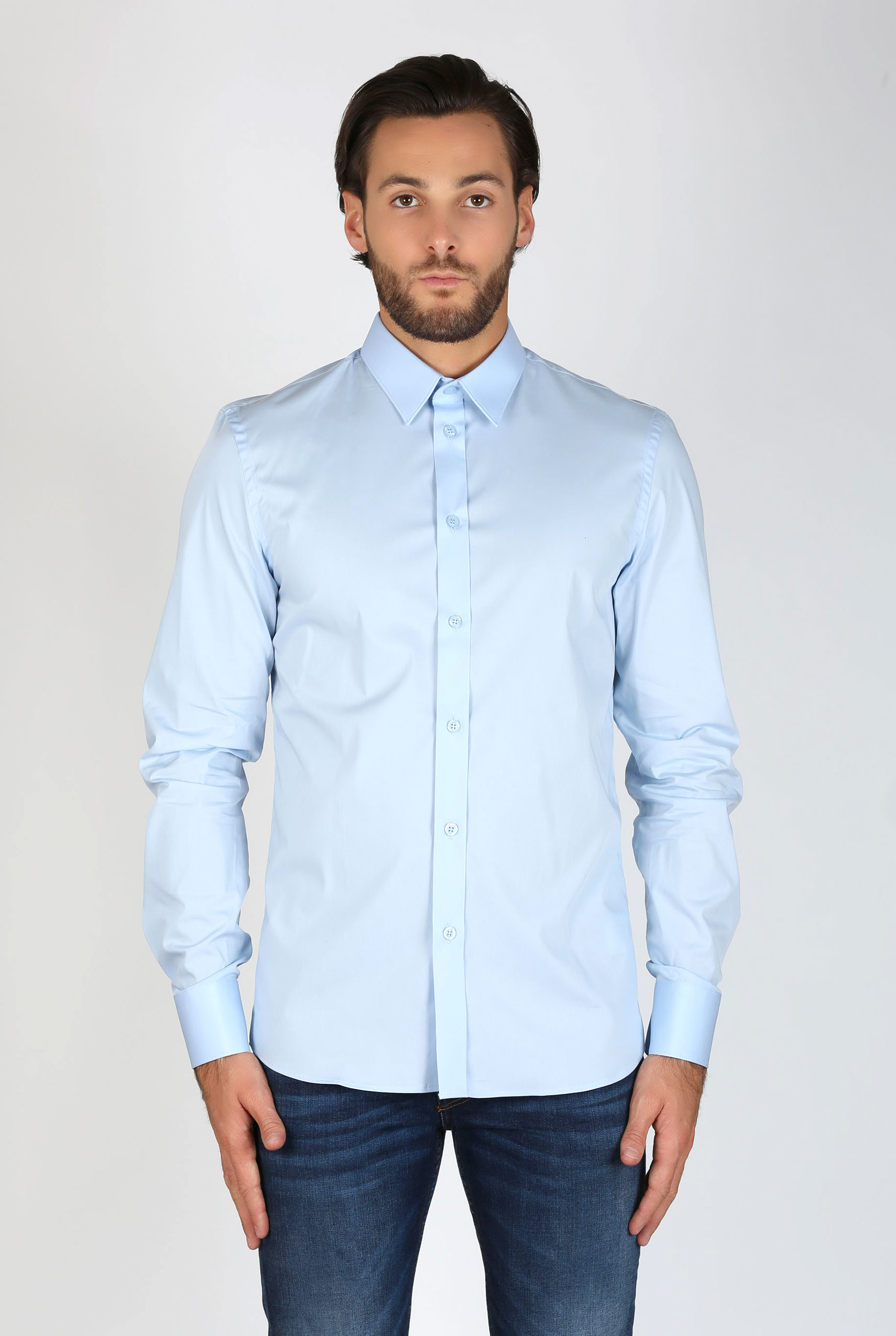 CHEMISE FILIPPA K BLEU CIEL MAN PAUL STRETCH SHIRT LGHT BLUE 22844-1094