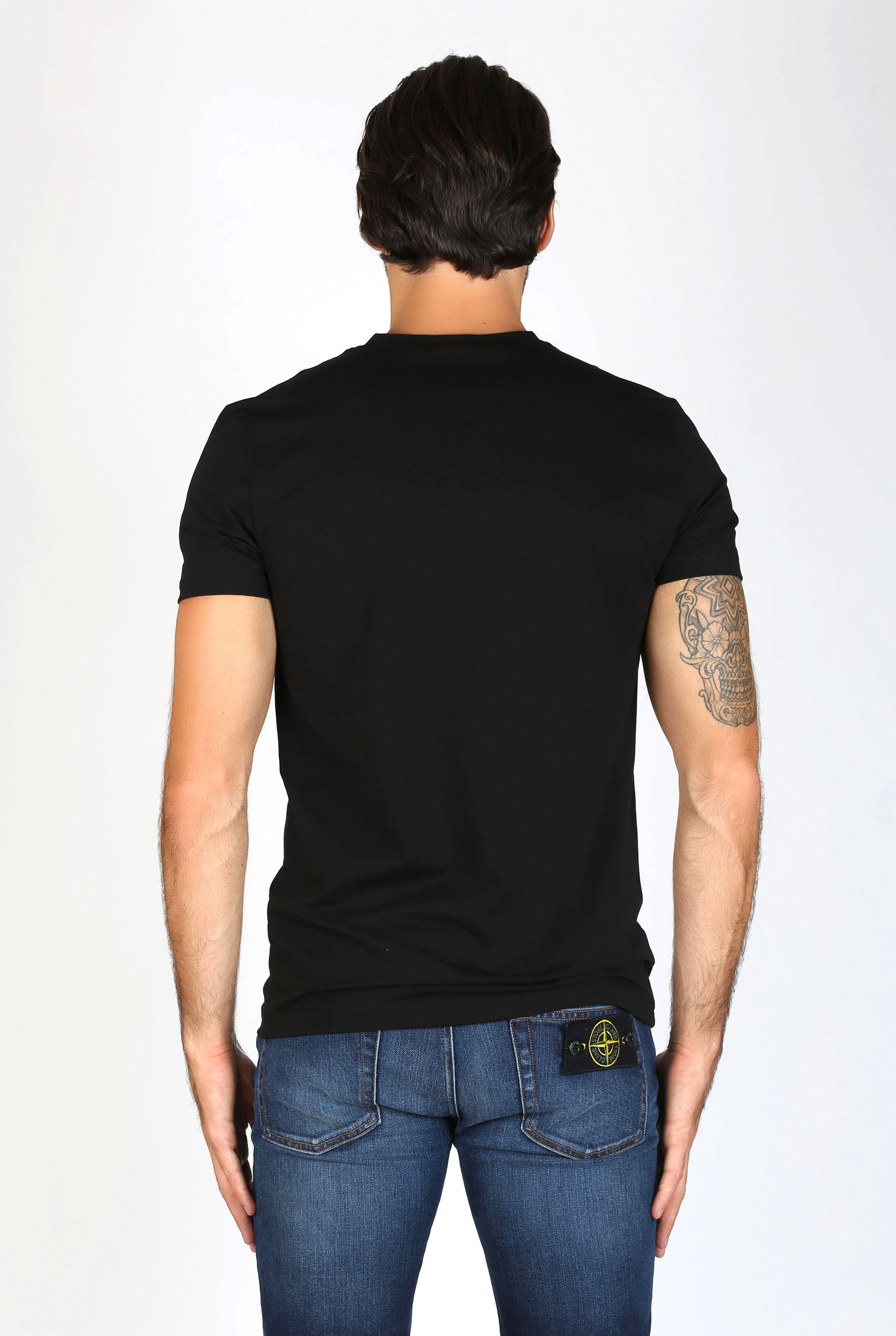 T SHIRT COL ROND FILIPPA K NOIR MAN SOFT LYCRA TEE BLACK 10704-1433