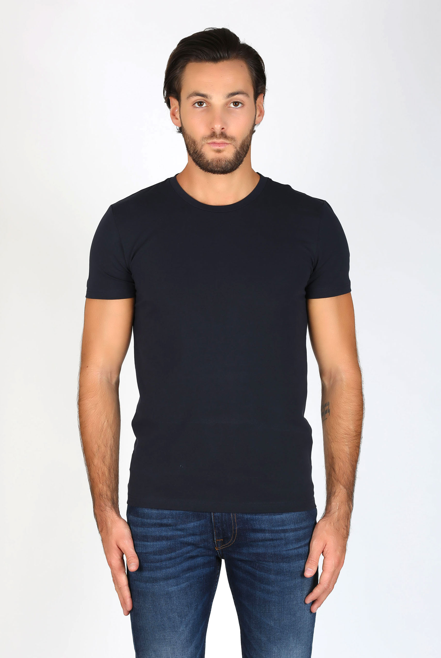 T SHIRT COL ROND FILIPPA K MARINE MAN SOFT LYCRA TEE NAVY 10704-2830
