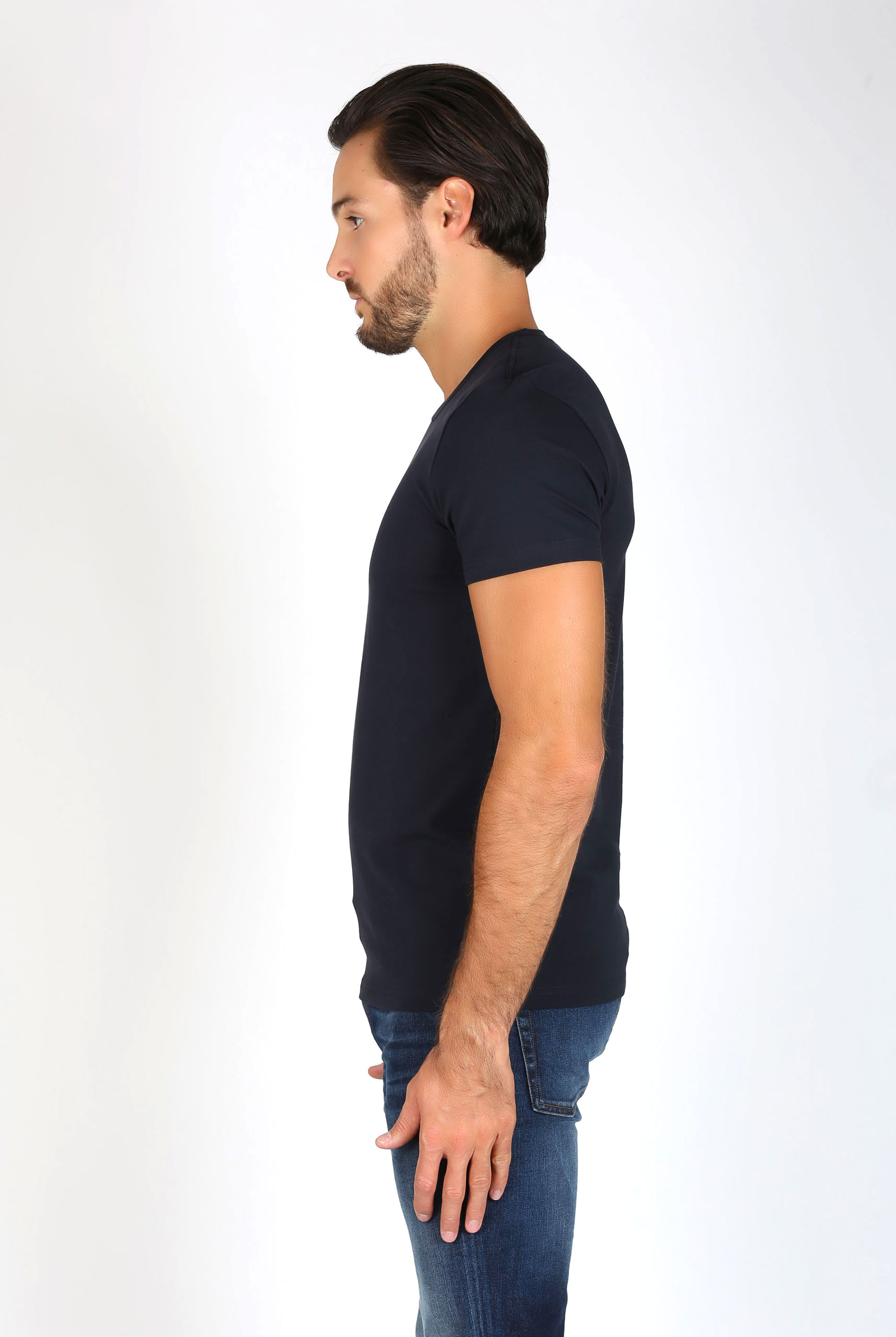 T SHIRT COL ROND FILIPPA K MARINE MAN SOFT LYCRA TEE NAVY 10704-2830