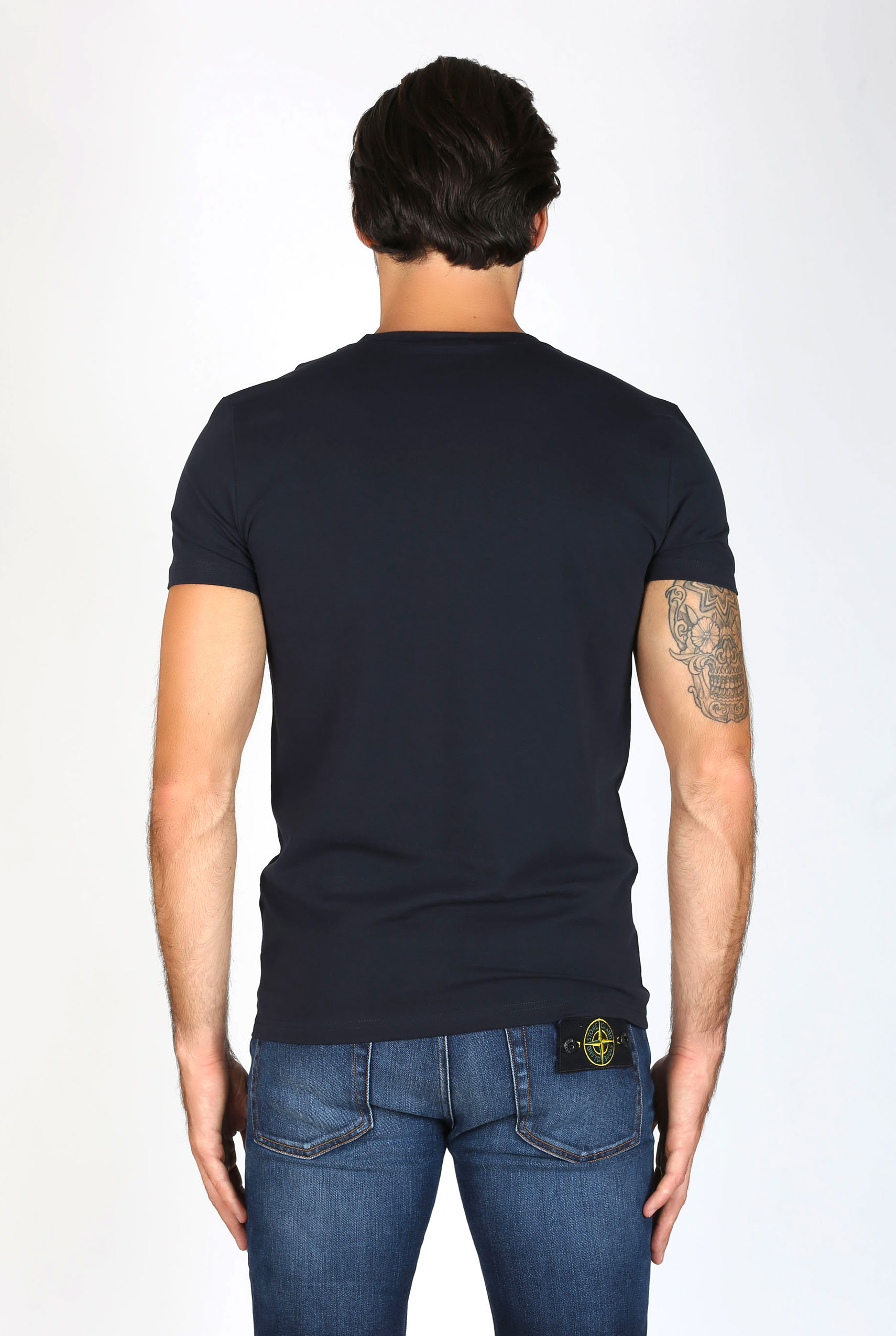 T SHIRT COL ROND FILIPPA K MARINE MAN SOFT LYCRA TEE NAVY 10704-2830