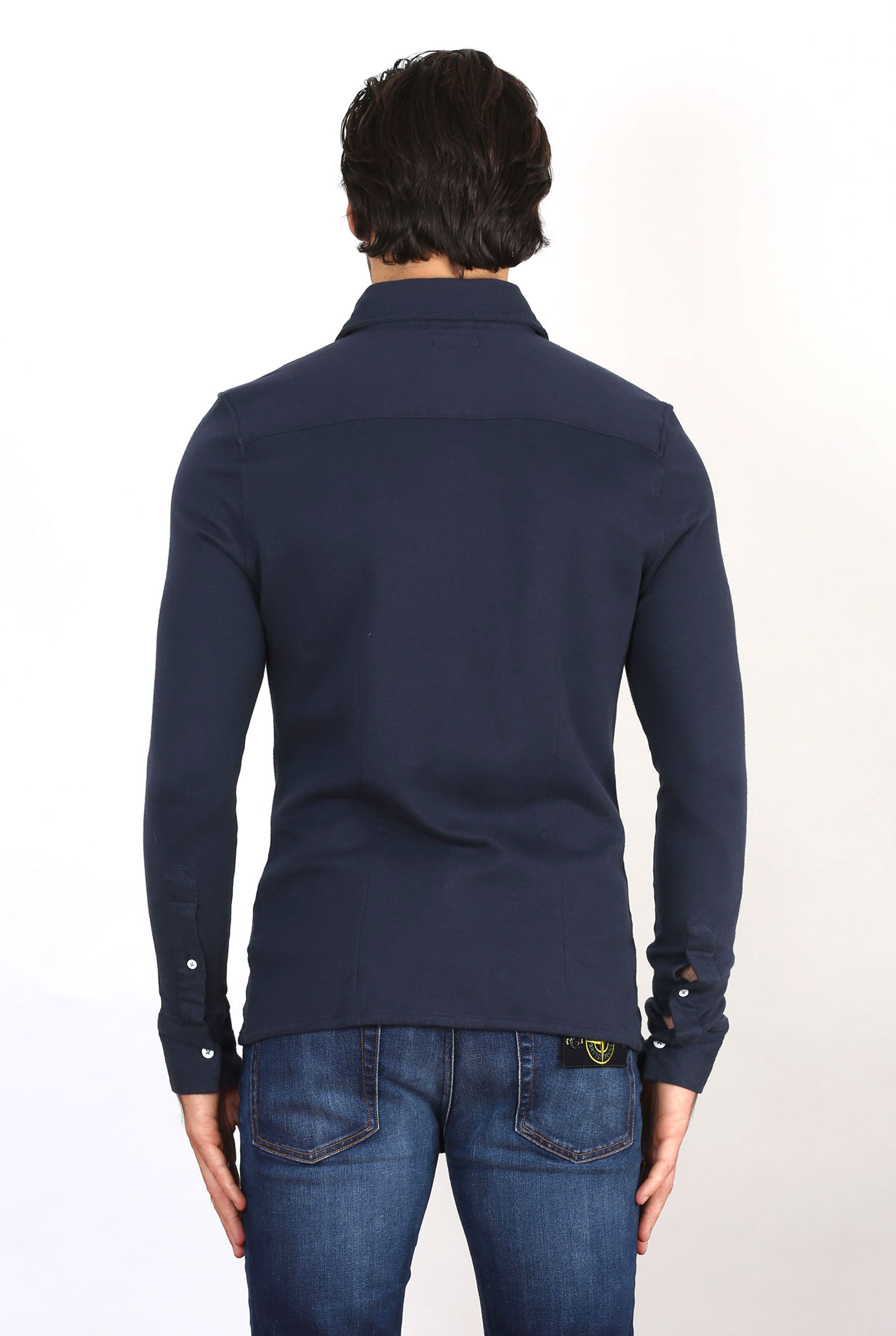 CHEMISE LES GARCONS FACILES MARINE PAOLO NAVY