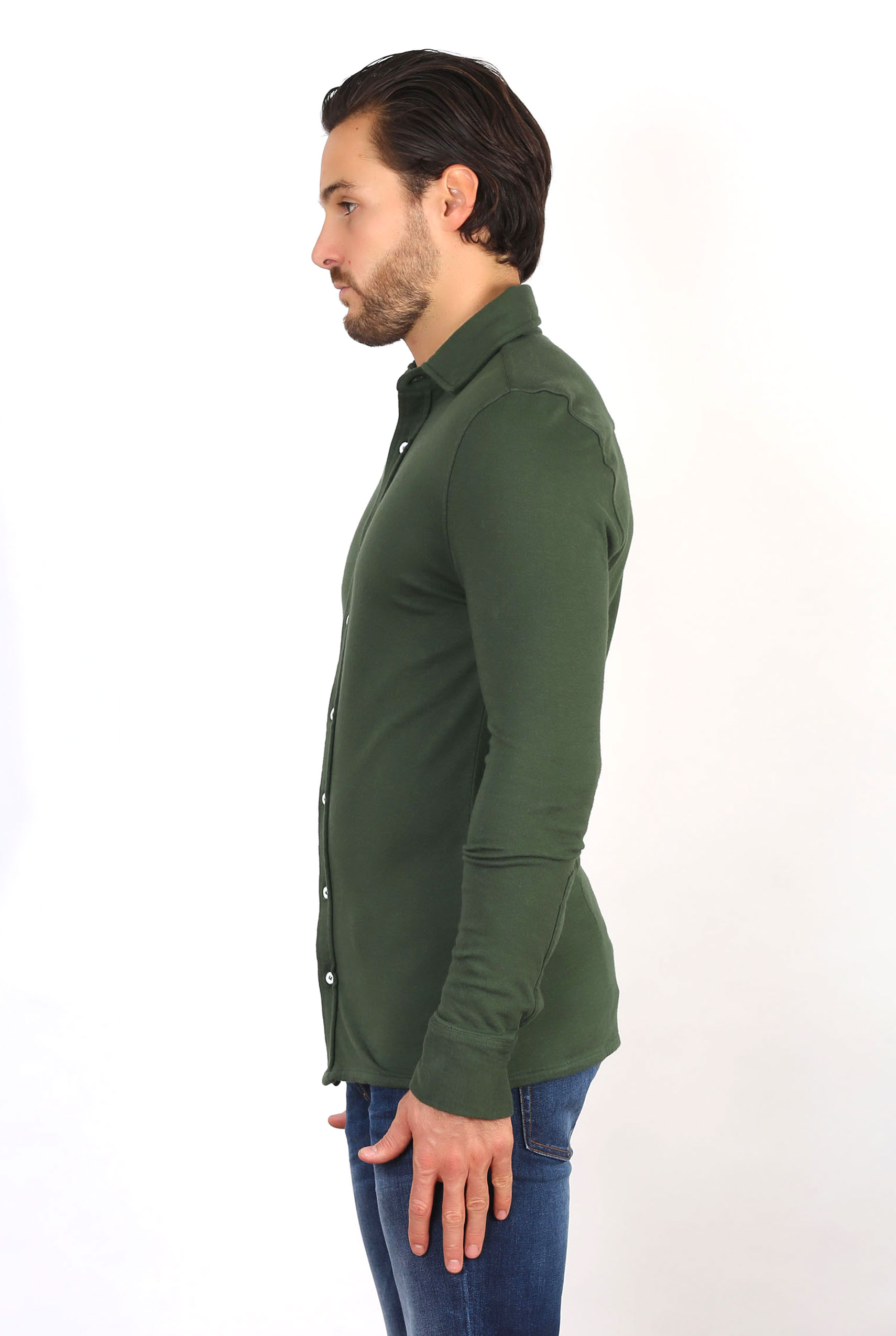 CHEMISE LES GARCONS FACILES VERTE PAOLO PINE GREEN