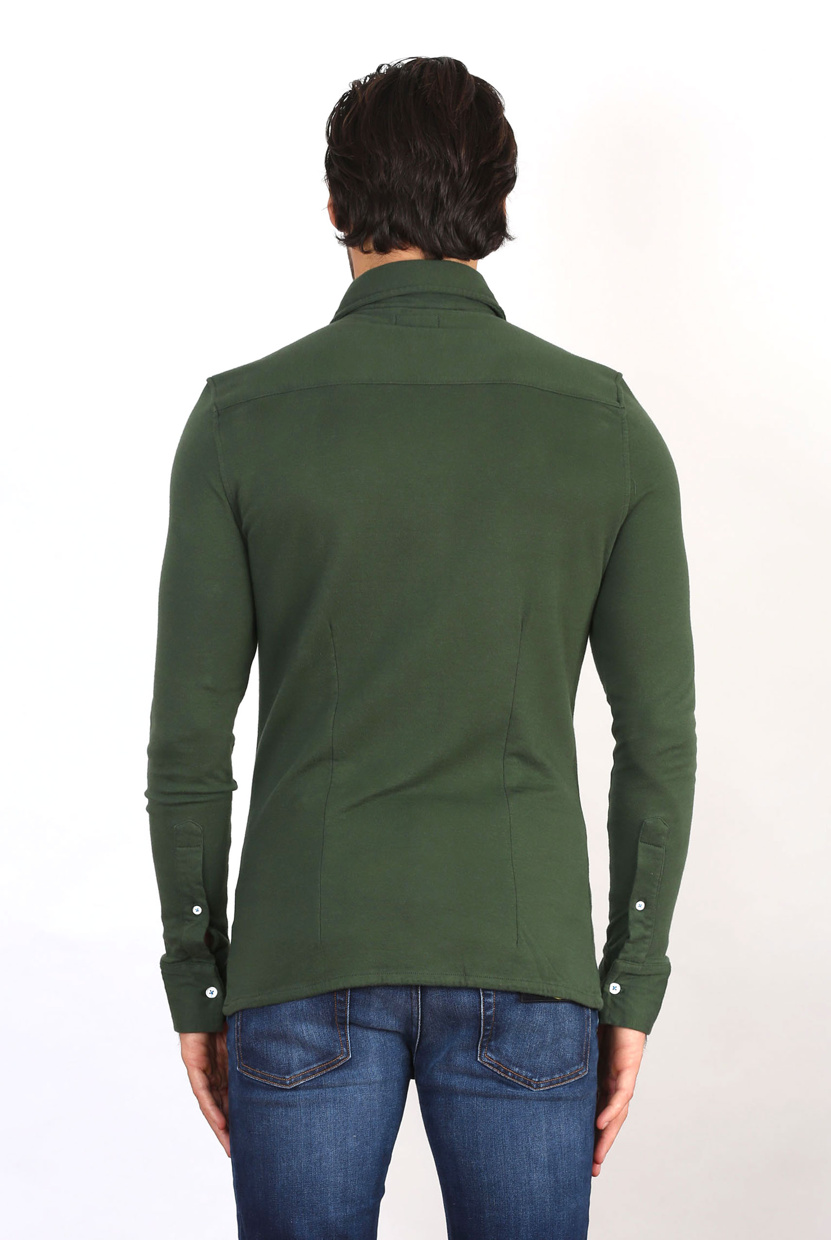 CHEMISE LES GARCONS FACILES VERTE PAOLO PINE GREEN
