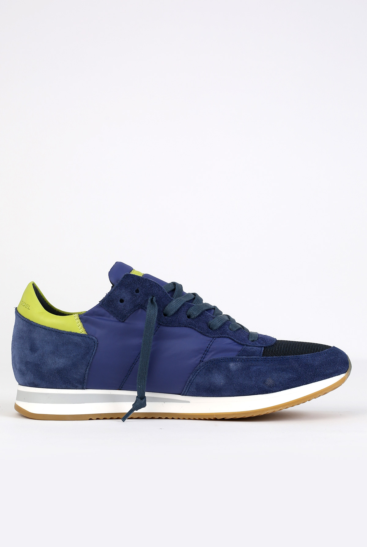BASKETS PHILIPPE MODEL TROPEZ L U MONDIAL BLEU/CITRON TRLU-W025