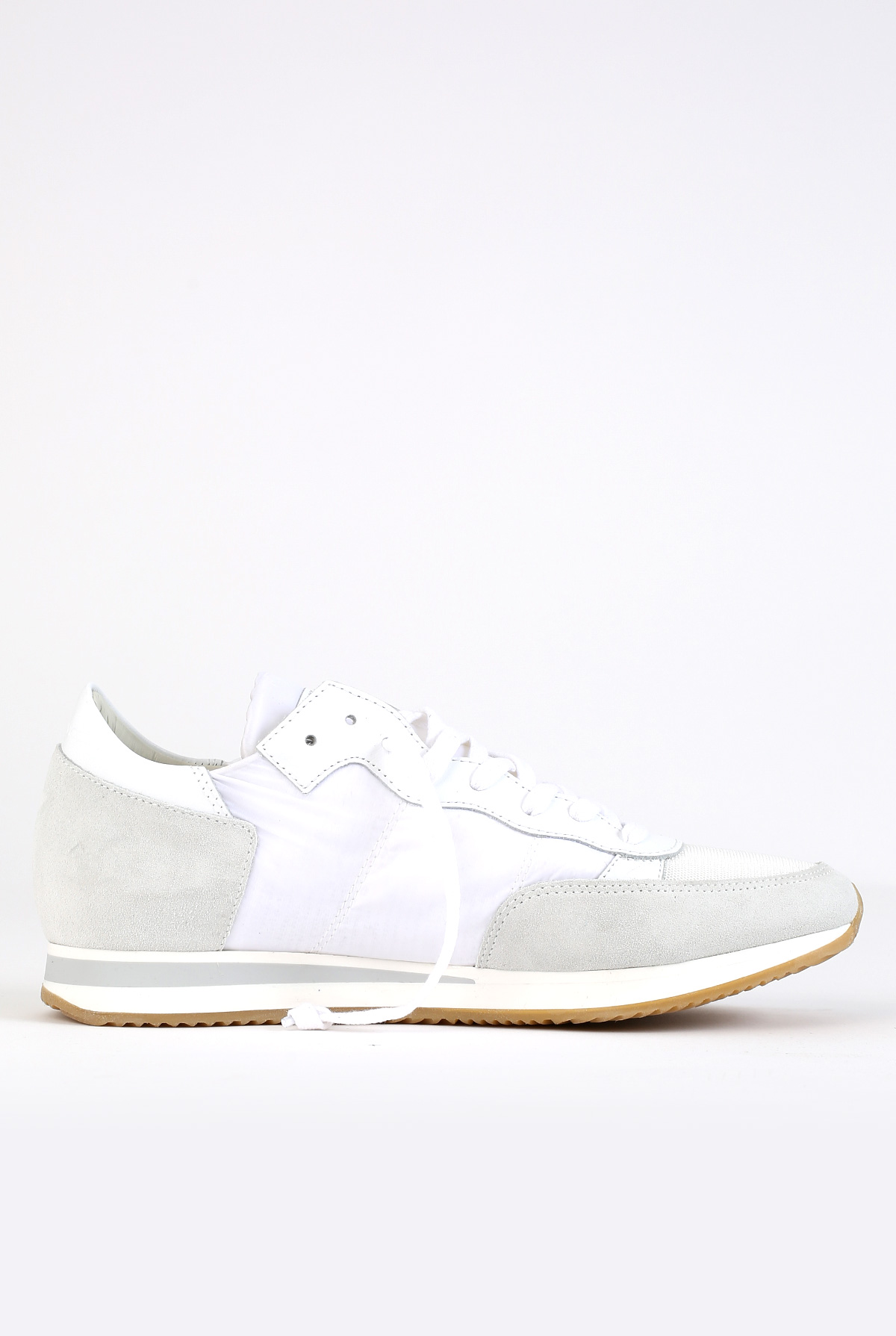 BASKETS PHILIPPE MODEL TROPEZ L U BASIC BLANC/BLANC TRLU-1101