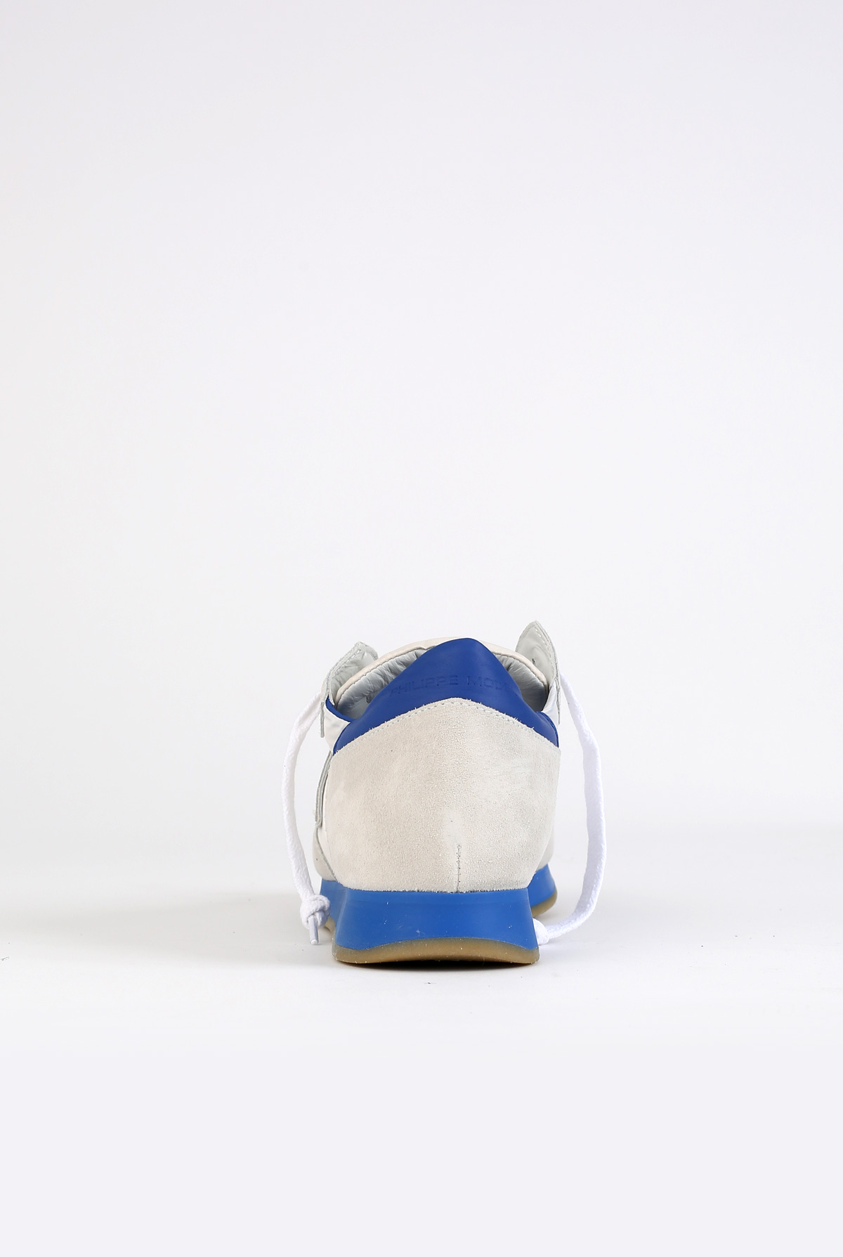 BASKETS PHILIPPE MODEL TROPEZ L U NEON BLANC/BLEU TRLU-NS05