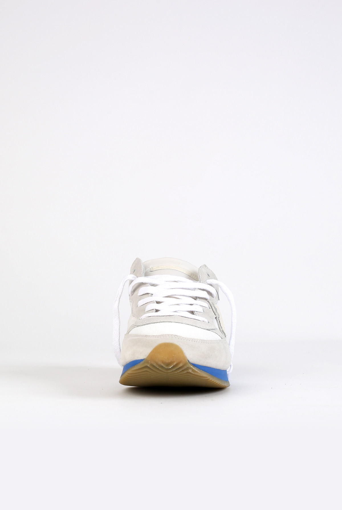 BASKETS PHILIPPE MODEL TROPEZ L U NEON BLANC/BLEU TRLU-NS05