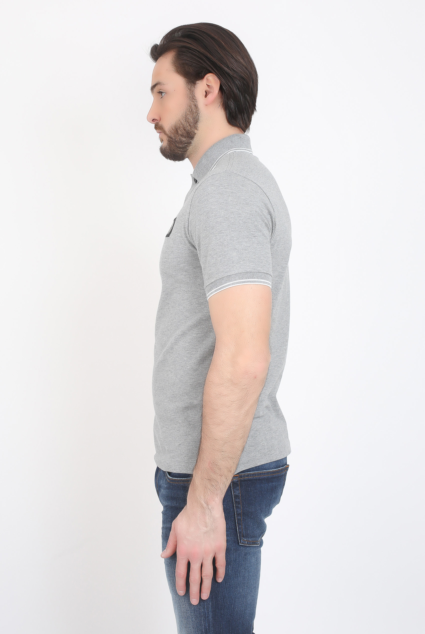 POLO STONE ISLAND GRIS 101522S18-V1064
