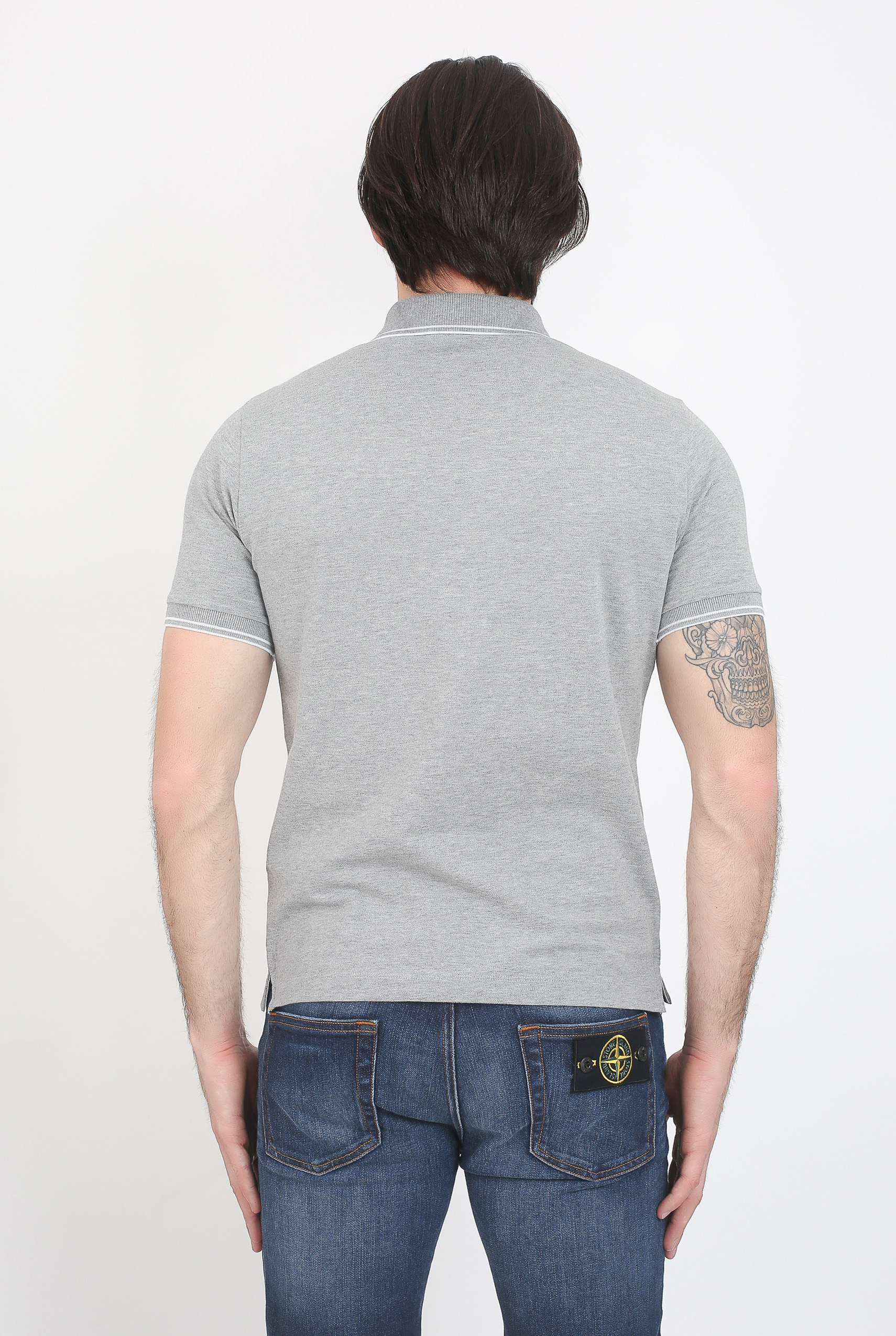 POLO STONE ISLAND GRIS 101522S18-V1064