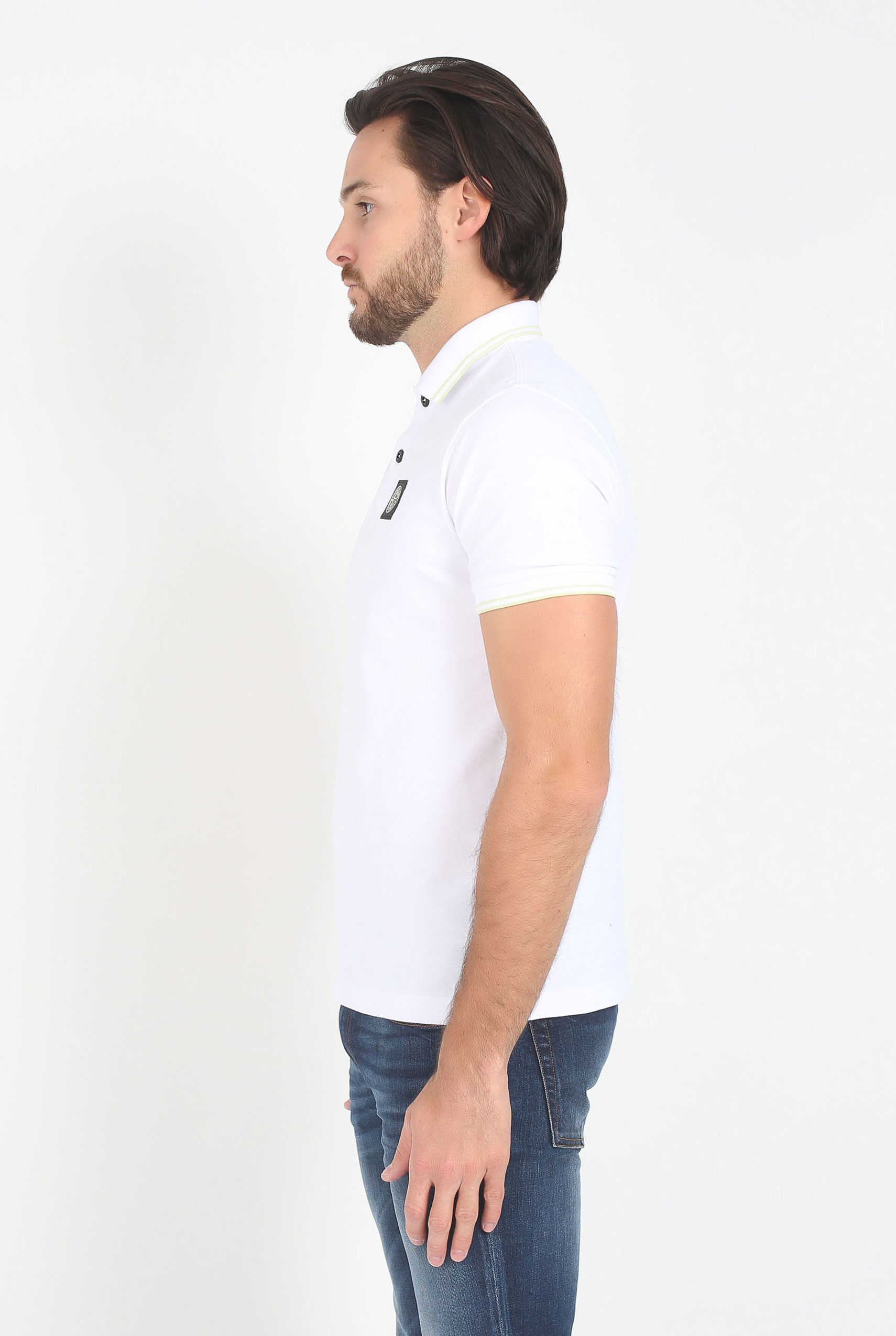 POLO STONE ISLAND BLANC 101522S18-V2001