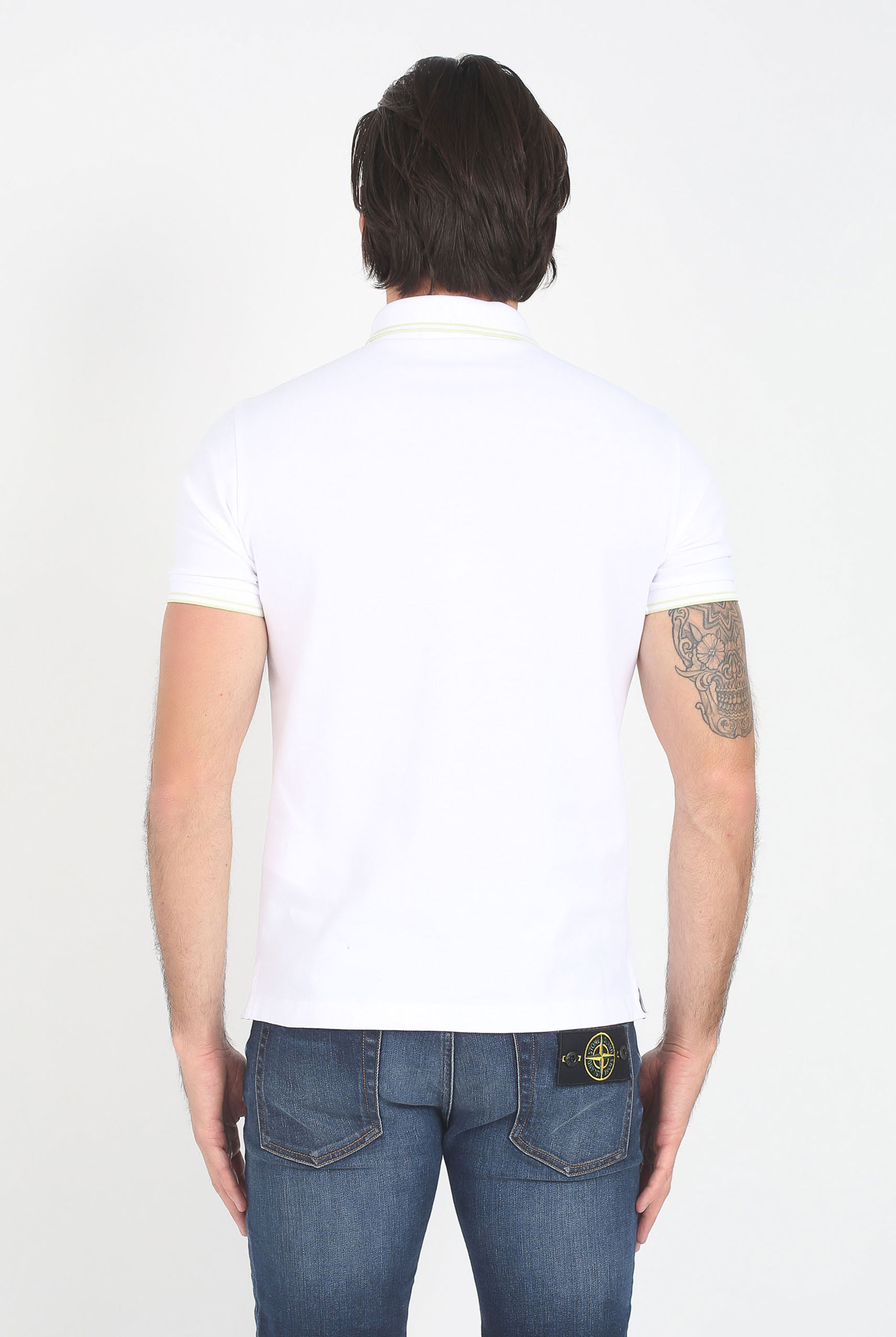 POLO STONE ISLAND BLANC 101522S18-V2001