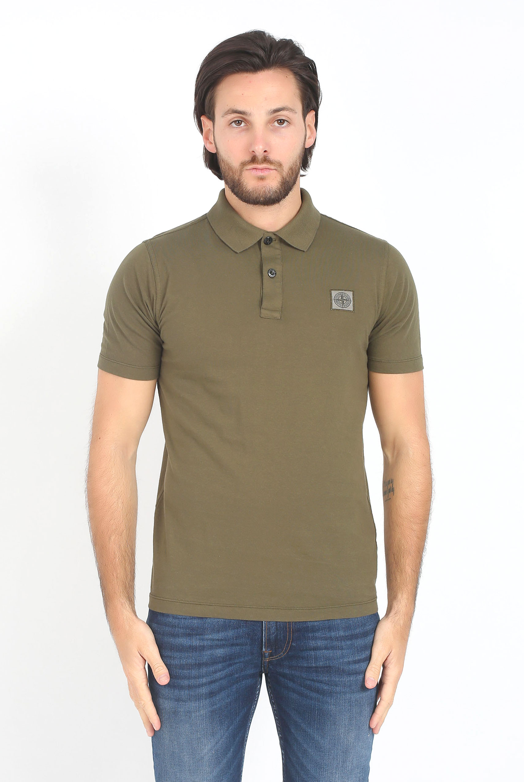 POLO STONE ISLAND KAKI 681522257-V0054